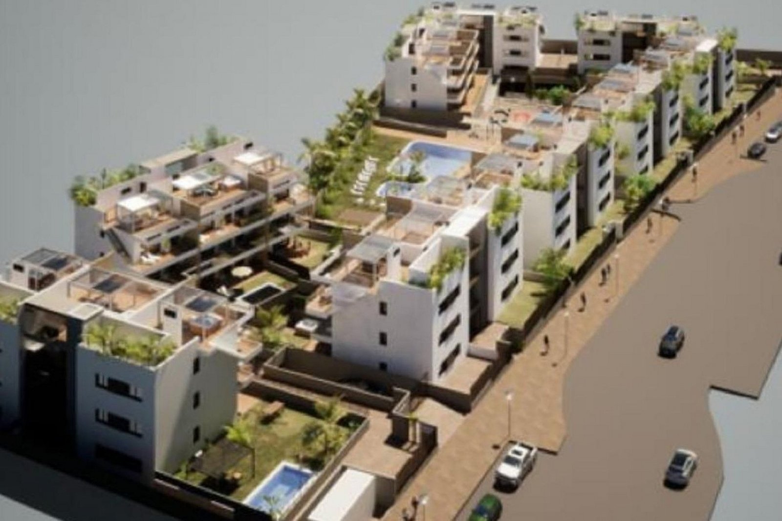 <p>Apartment with terrace provided with 2 Bedrooms and 2 Bathrooms, communal swimming pool and underground parking space with storage room. </p><p>...
