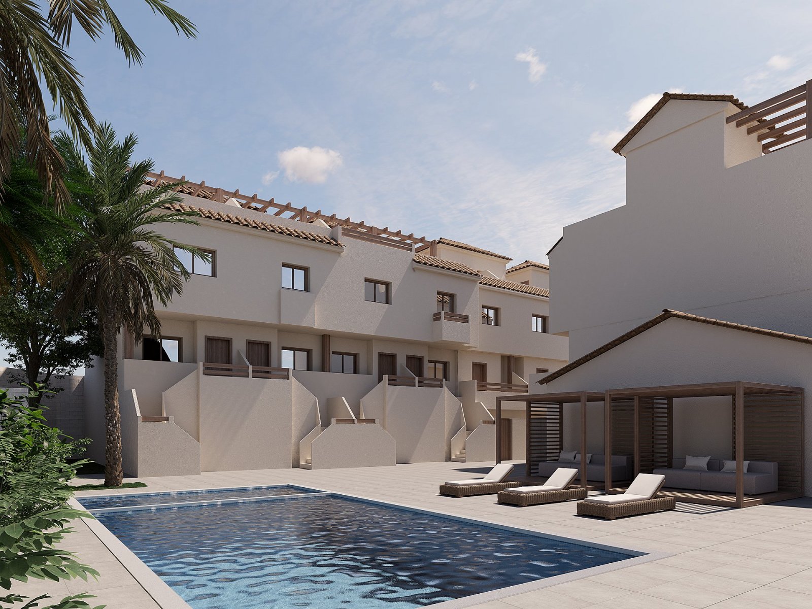 Portman: <p>Terraced villa provided with 2 Bedrooms and 1 Bathrooms, communal swimming pool and underground garage with cellar. </p> 