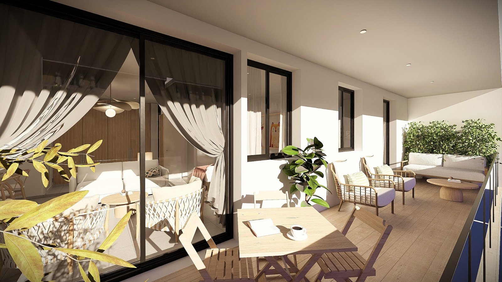<p>Apartment with terrace provided with 3 Bedrooms and 2 Bathrooms, communal swimming pool and underground parking space with storage room. </p><p>...