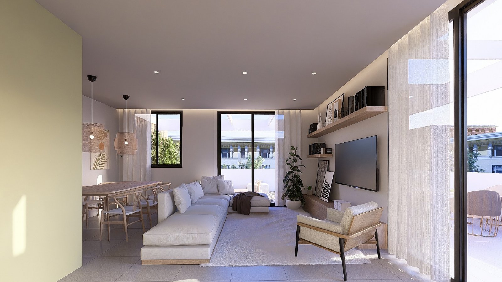 <p>Apartments - solarium provided with 3 Bedrooms and 2 Bathrooms, communal swimming pool and underground parking space with storage room. </p><p>T...