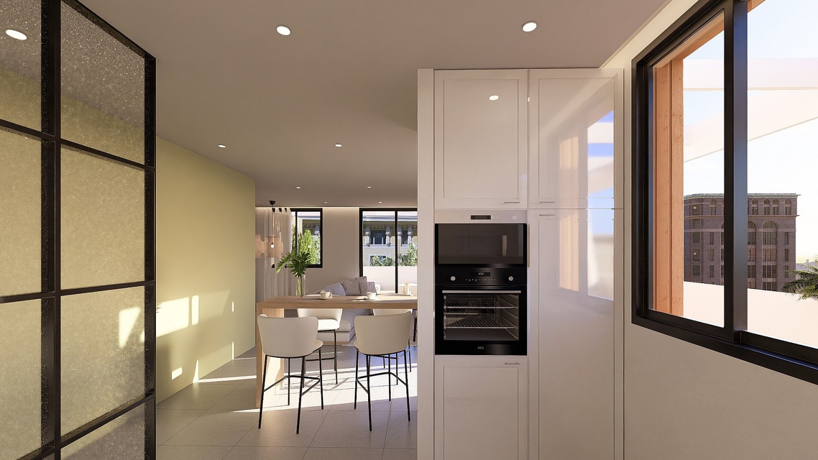 <p>Apartments - solarium provided with 3 Bedrooms and 2 Bathrooms, communal swimming pool and underground parking space with storage room. </p><p>T...