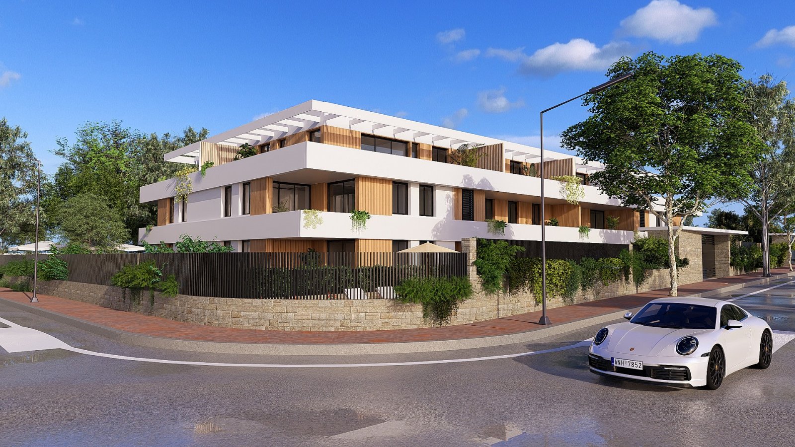 <p>Apartments - solarium provided with 3 Bedrooms and 2 Bathrooms, communal swimming pool and underground parking space with storage room. </p><p>T...