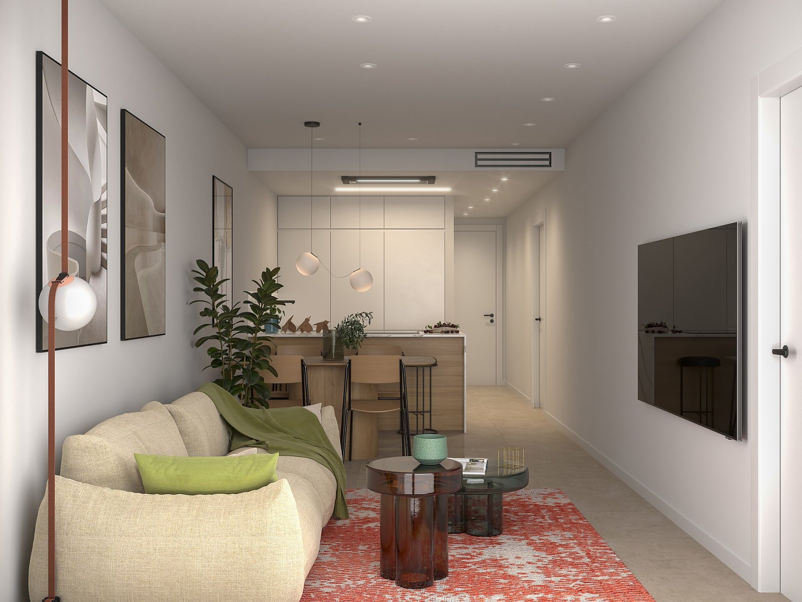 <p>Apartment with terrace provided with 2 Bedrooms and 2 Bathrooms, communal swimming pool and underground parking space with storage room. </p><p>...