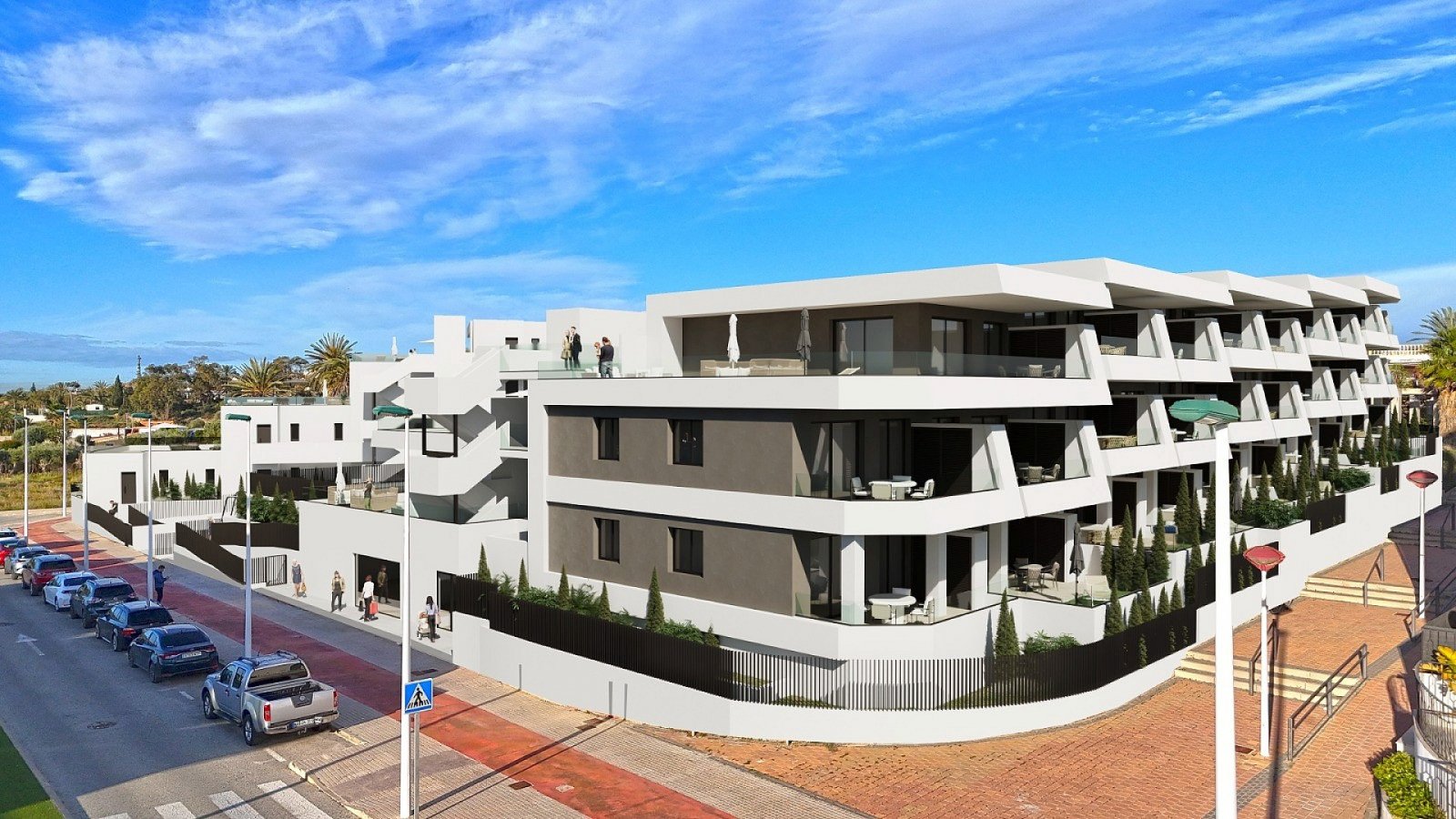 La Marina: <p>Apartment with garden provided with 2 Bedrooms and 2 Bathrooms, communal swimming pool and underground parking space with storage room. </p><p>T... 