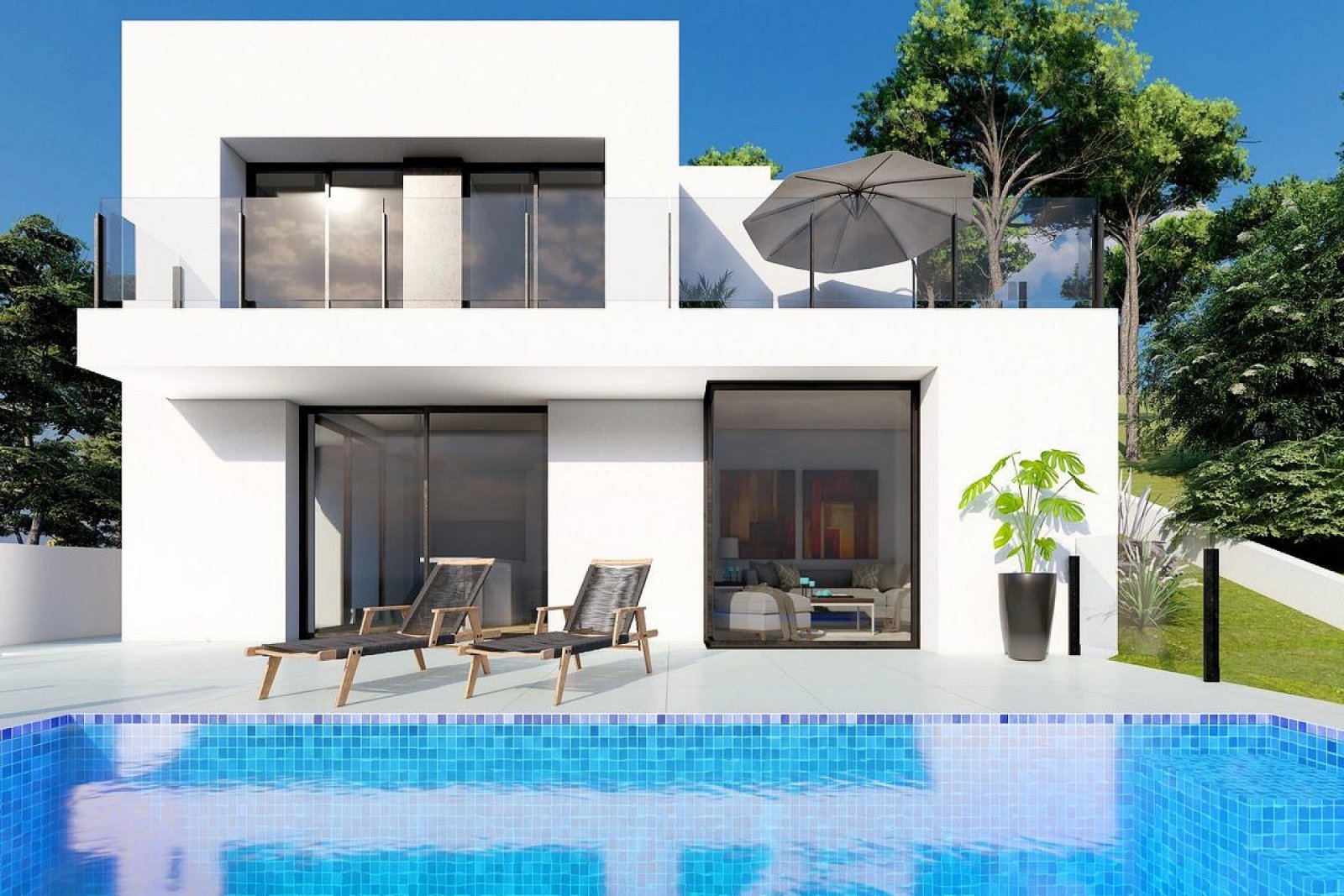 <p>Villa provided with 2 Bedrooms and 3 Bathrooms, private swimming pool and parking space on own plot. </p><p>A unique opportunity in Cumbre del S...