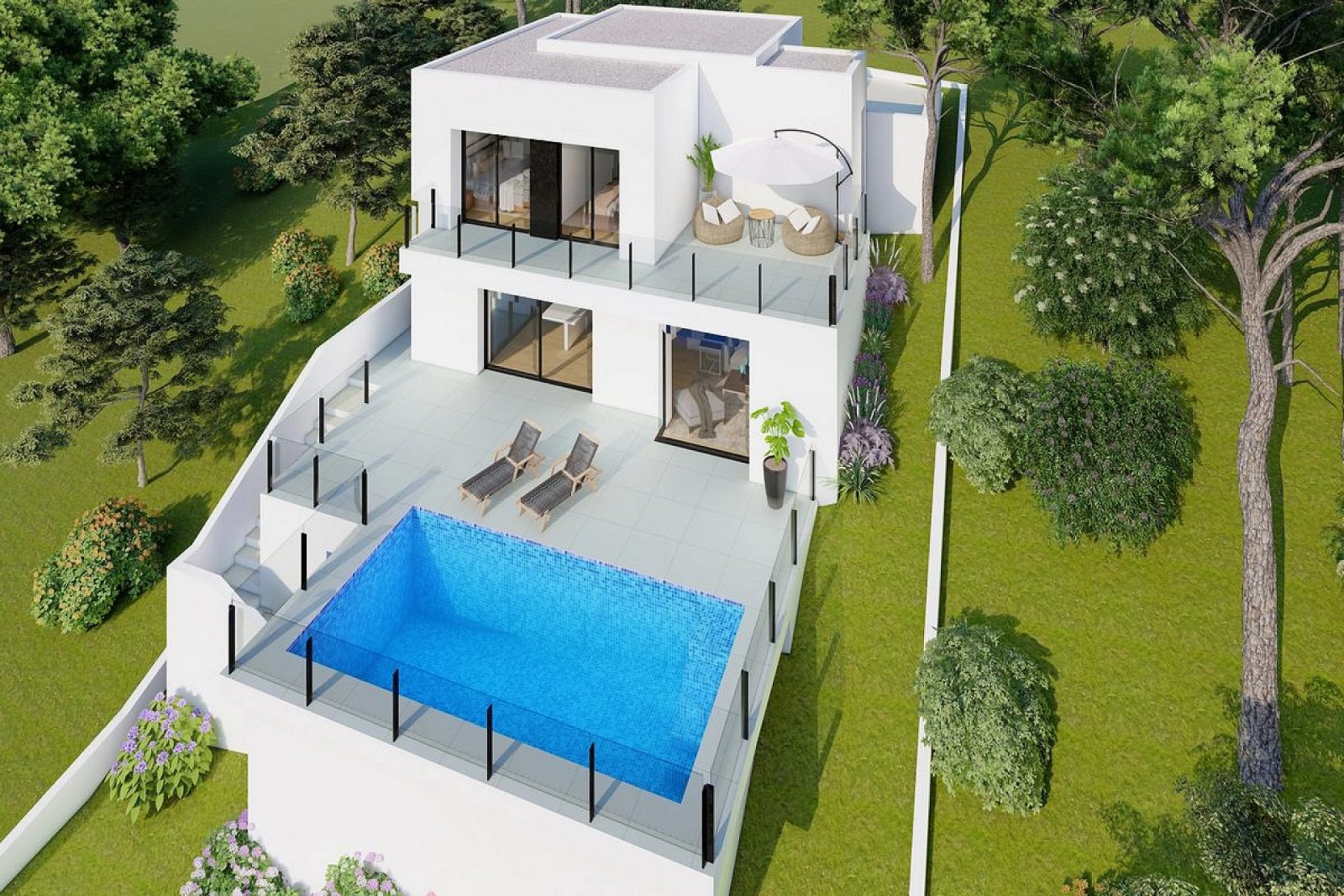 <p>Villa provided with 2 Bedrooms and 3 Bathrooms, private swimming pool and parking space on own plot. </p><p>A unique opportunity in Cumbre del S...