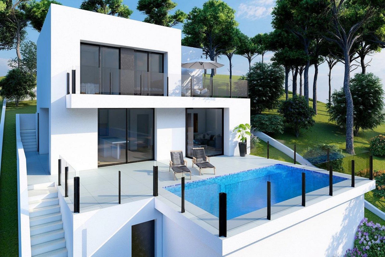 <p>Villa provided with 2 Bedrooms and 3 Bathrooms, private swimming pool and parking space on own plot. </p><p>A unique opportunity in Cumbre del S...