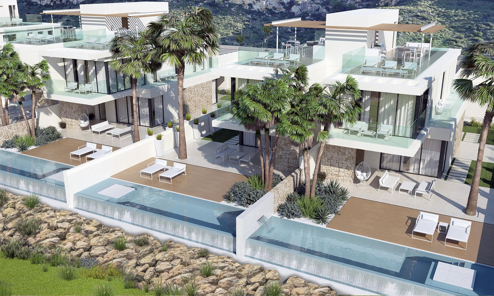 <p>Villa provided with 3 Bedrooms and 3 Bathrooms, private swimming pool and private garage for 2 cars. </p>