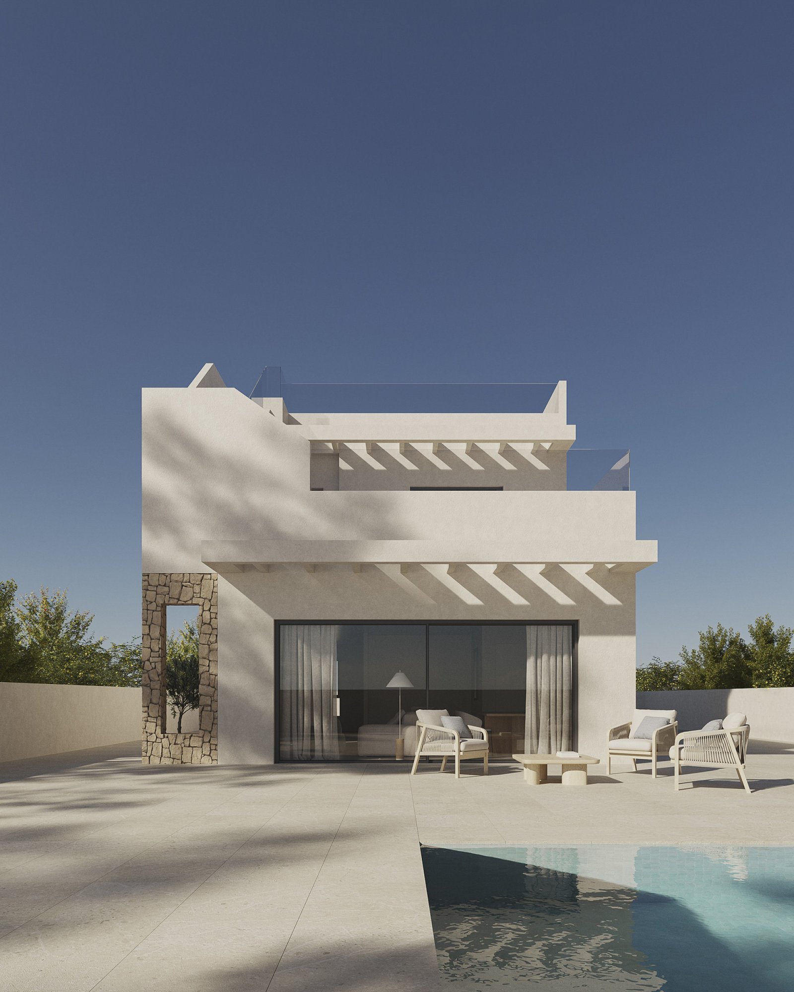<p>Villa with basement provided with 5 Bedrooms and 3 Bathrooms, optional swimming pool and parking space on own plot. </p><p>In Polop de la Marina...