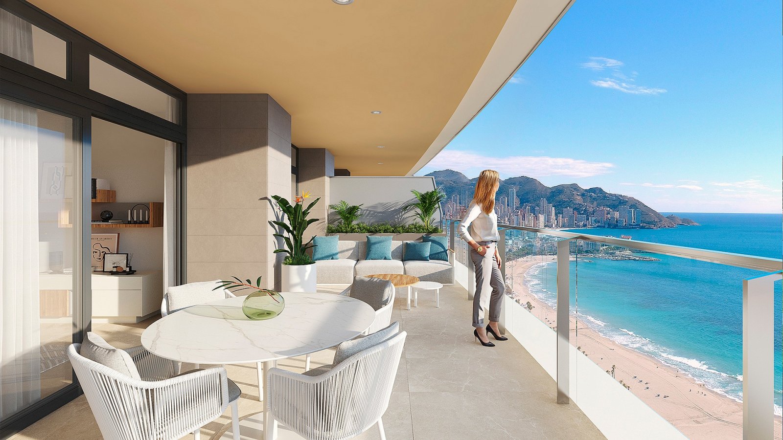 <p>Apartment with terrace provided with 2 Bedrooms and 2 Bathrooms, communal swimming pool and optional parking place. </p><p>The development will ...