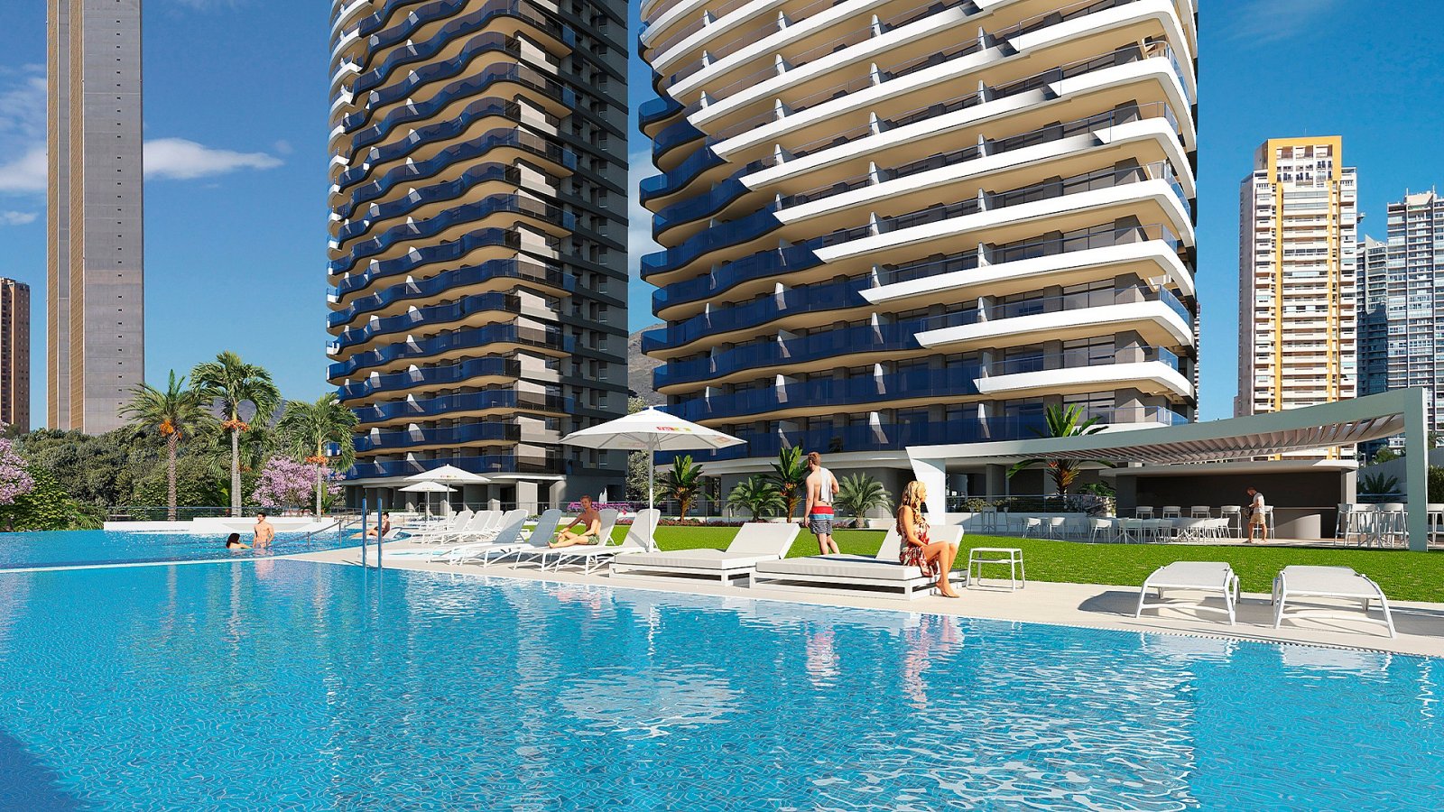 <p>Apartment with terrace provided with 3 Bedrooms and 3 Bathrooms, communal swimming pool and optional parking place. </p><p>The development will ...