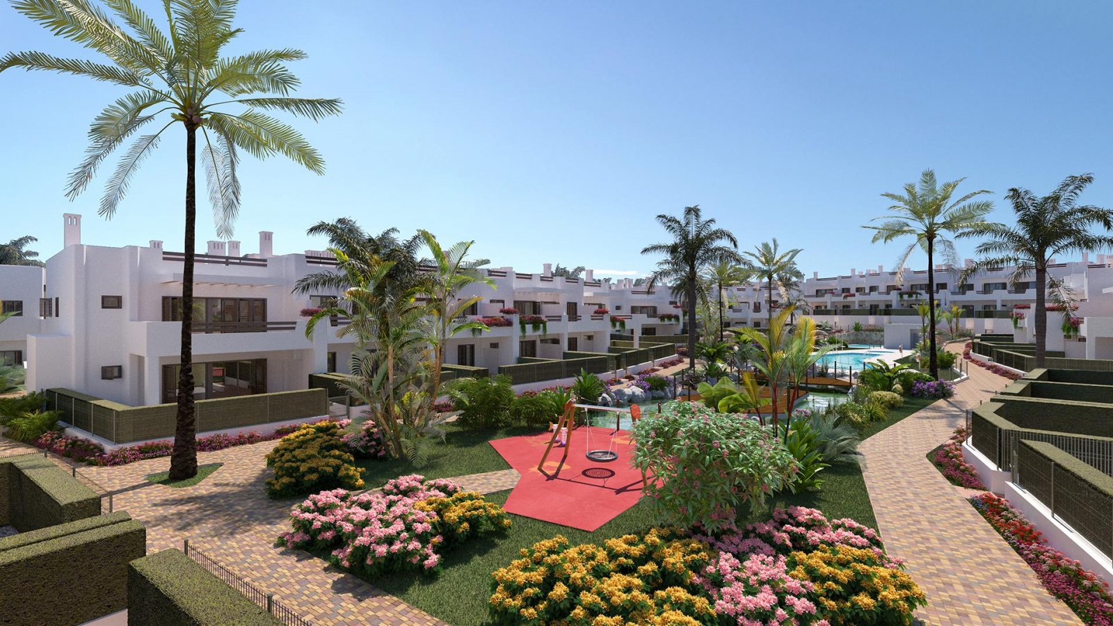 Luxus-Apartments im andalusischen Stil mit Meerblick