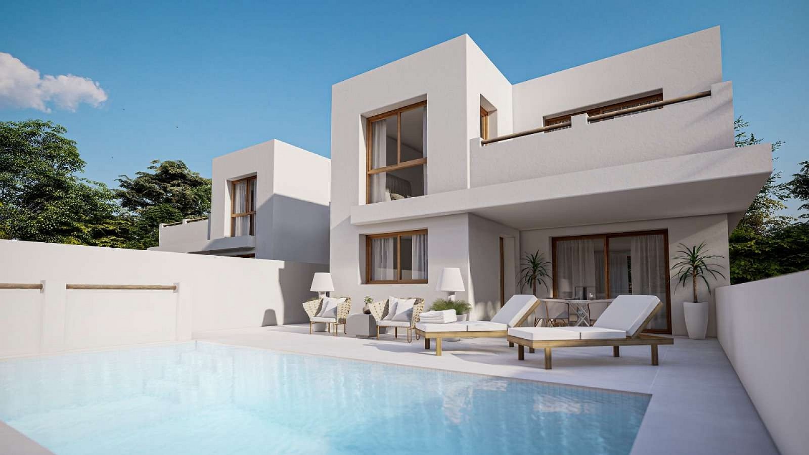 <p>Villa provided with 3 Bedrooms and 2 Bathrooms, private swimming pool and underground garage with cellar. </p><p>These homes are designed to fit...