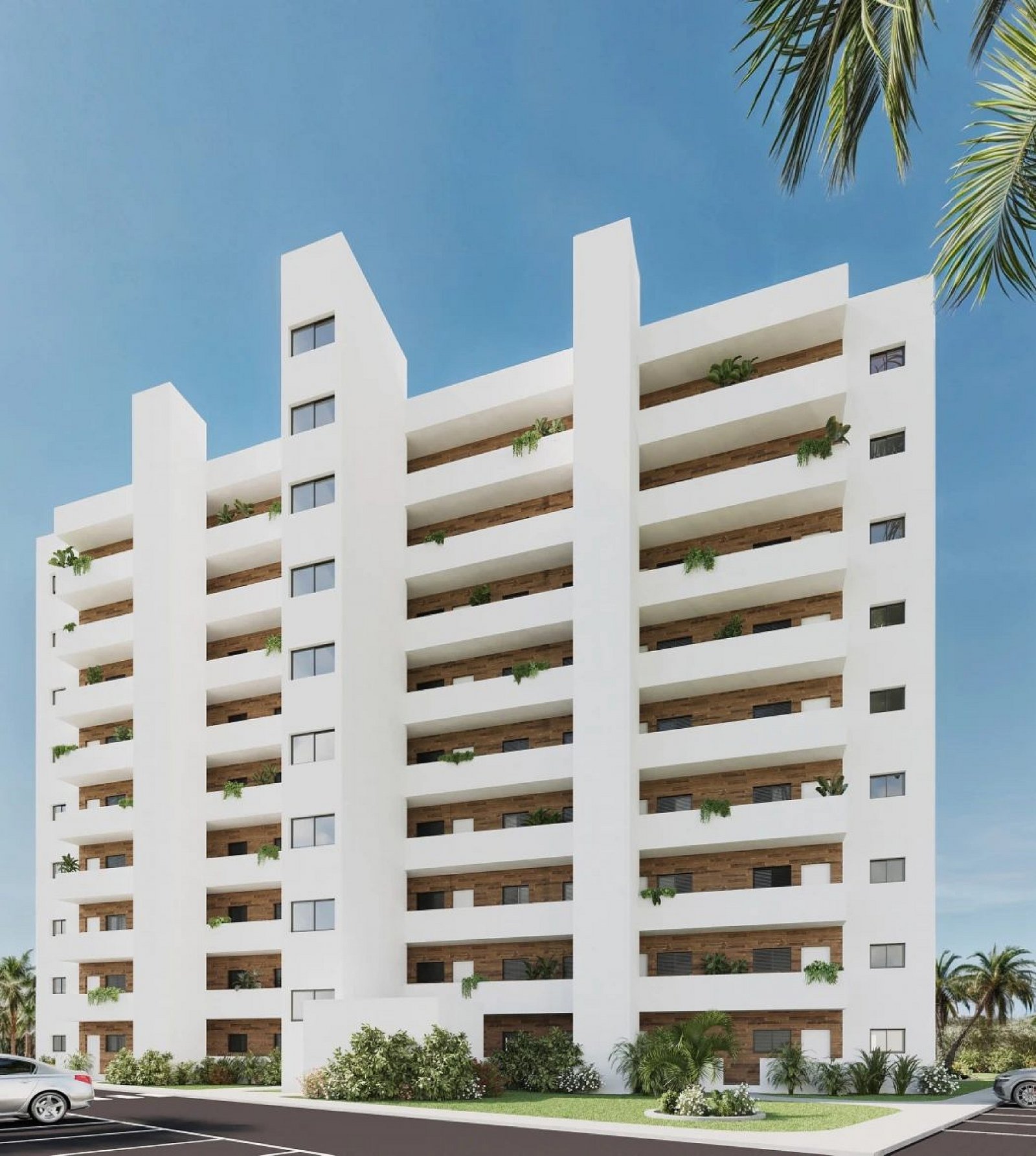 <p>Apartments - solarium provided with 2 Bedrooms and 2 Bathrooms, communal swimming pool and parking spot. </p><p>This exclusive new development c...