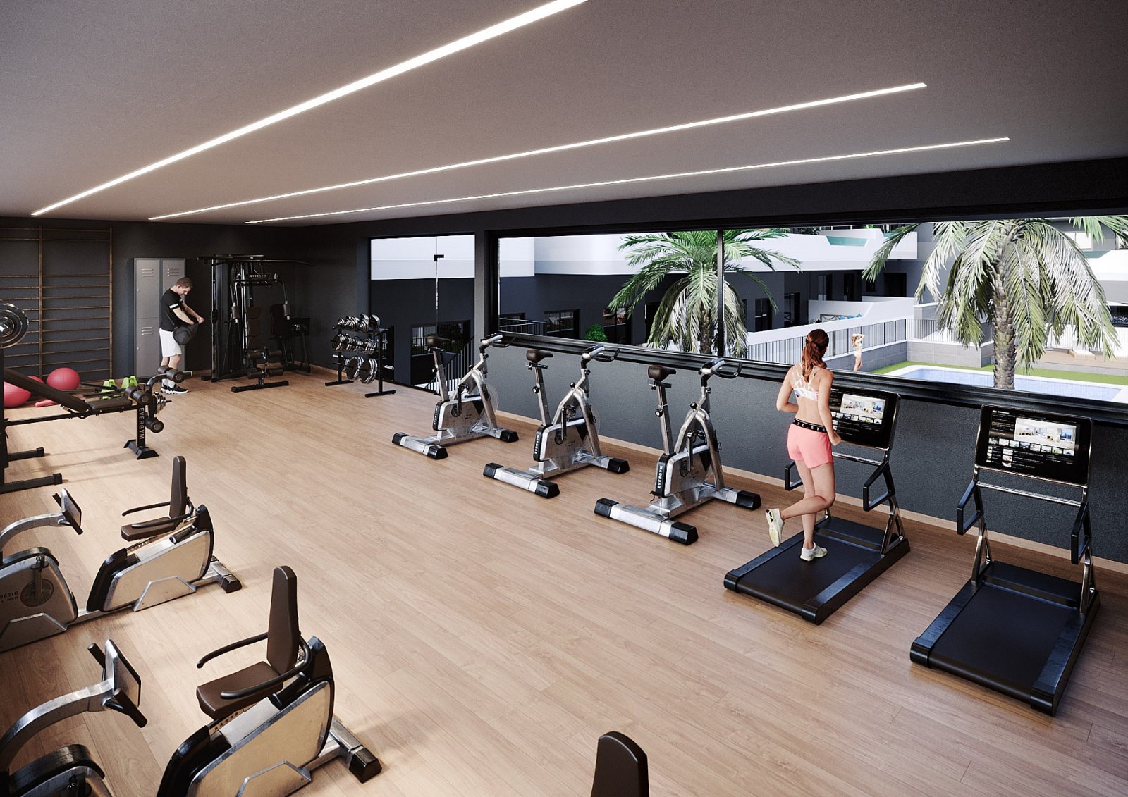 <p>Apartment with terrace provided with 3 Bedrooms and 2 Bathrooms, communal swimming pool and underground parking space with storage room. </p>