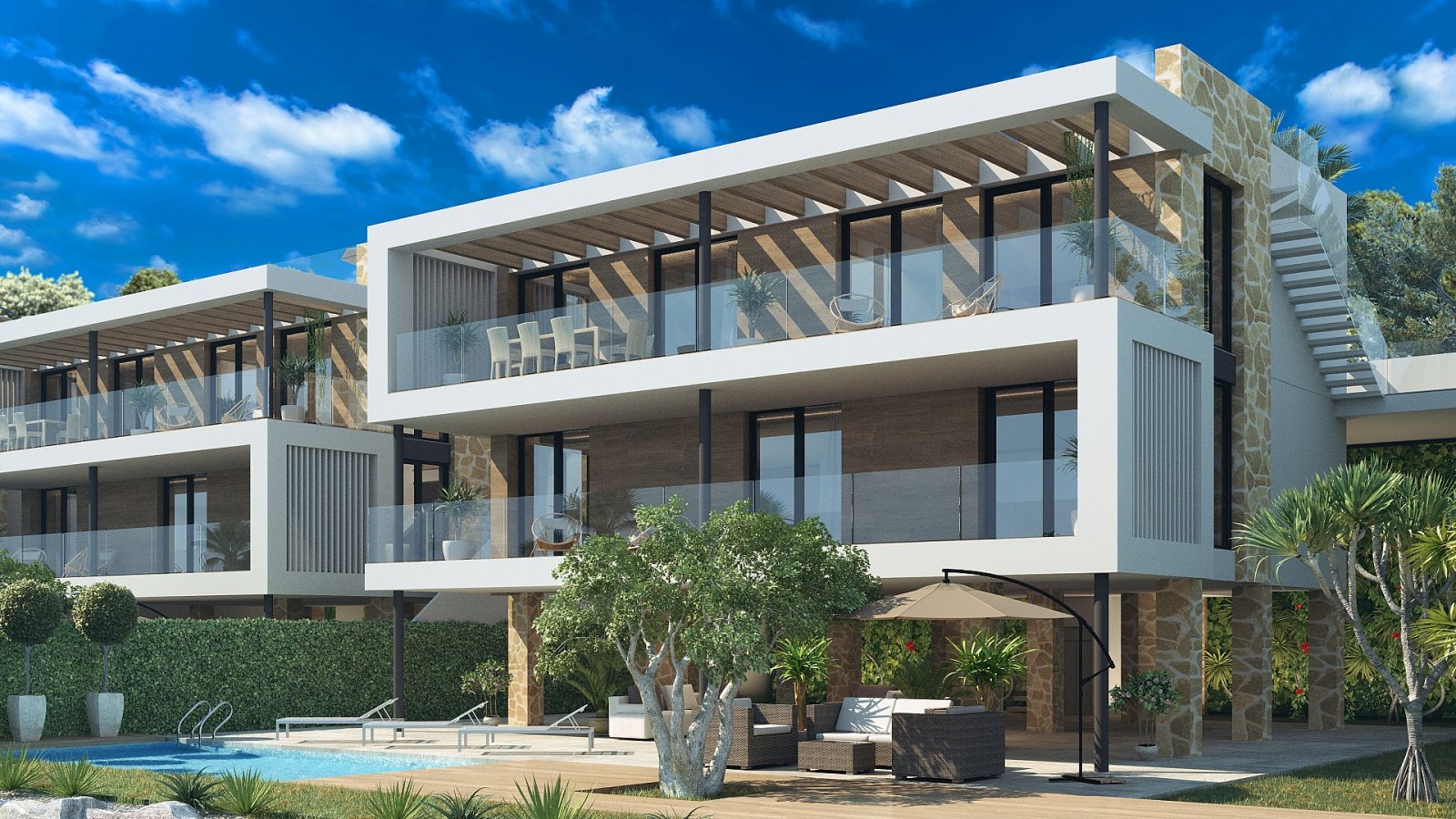 <p>Villa provided with 4 Bedrooms and 3 Bathrooms, private swimming pool and carport. </p><p>Discover these elegant new build homes located in one ...
