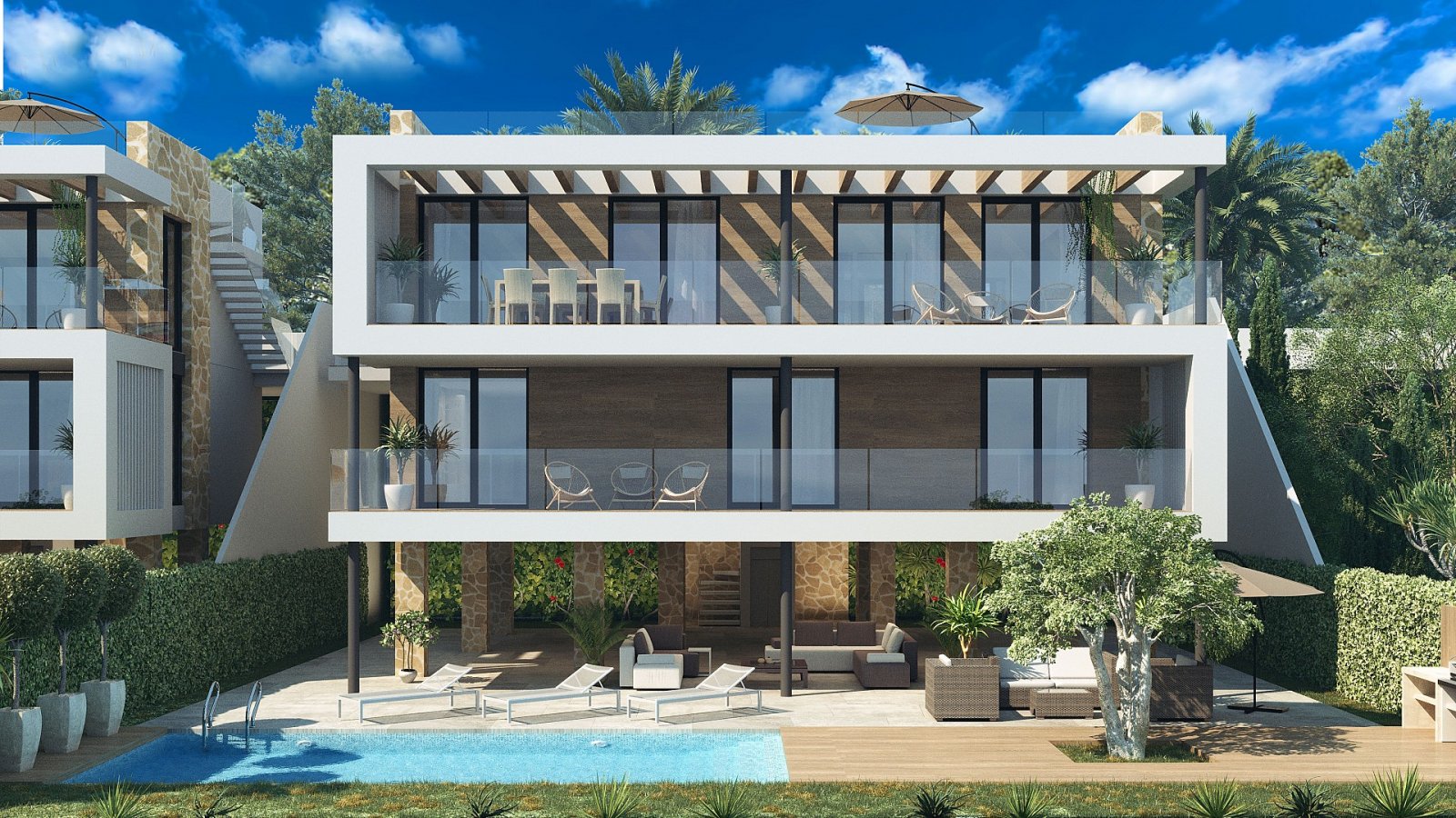 <p>Villa provided with 4 Bedrooms and 3 Bathrooms, private swimming pool and carport. </p><p>Discover these elegant new build homes located in one ...