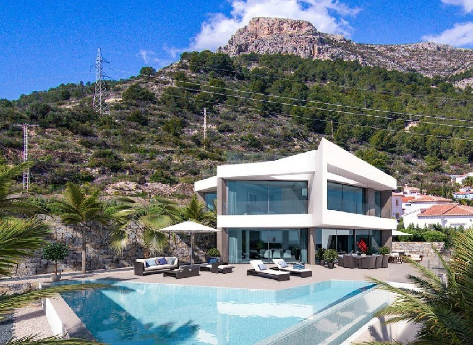 <p>Villa provided with 4 Bedrooms and 5 Bathrooms, infinity swimming pool and private garage. </p><p>The house has an elevator that connects the 3 ...