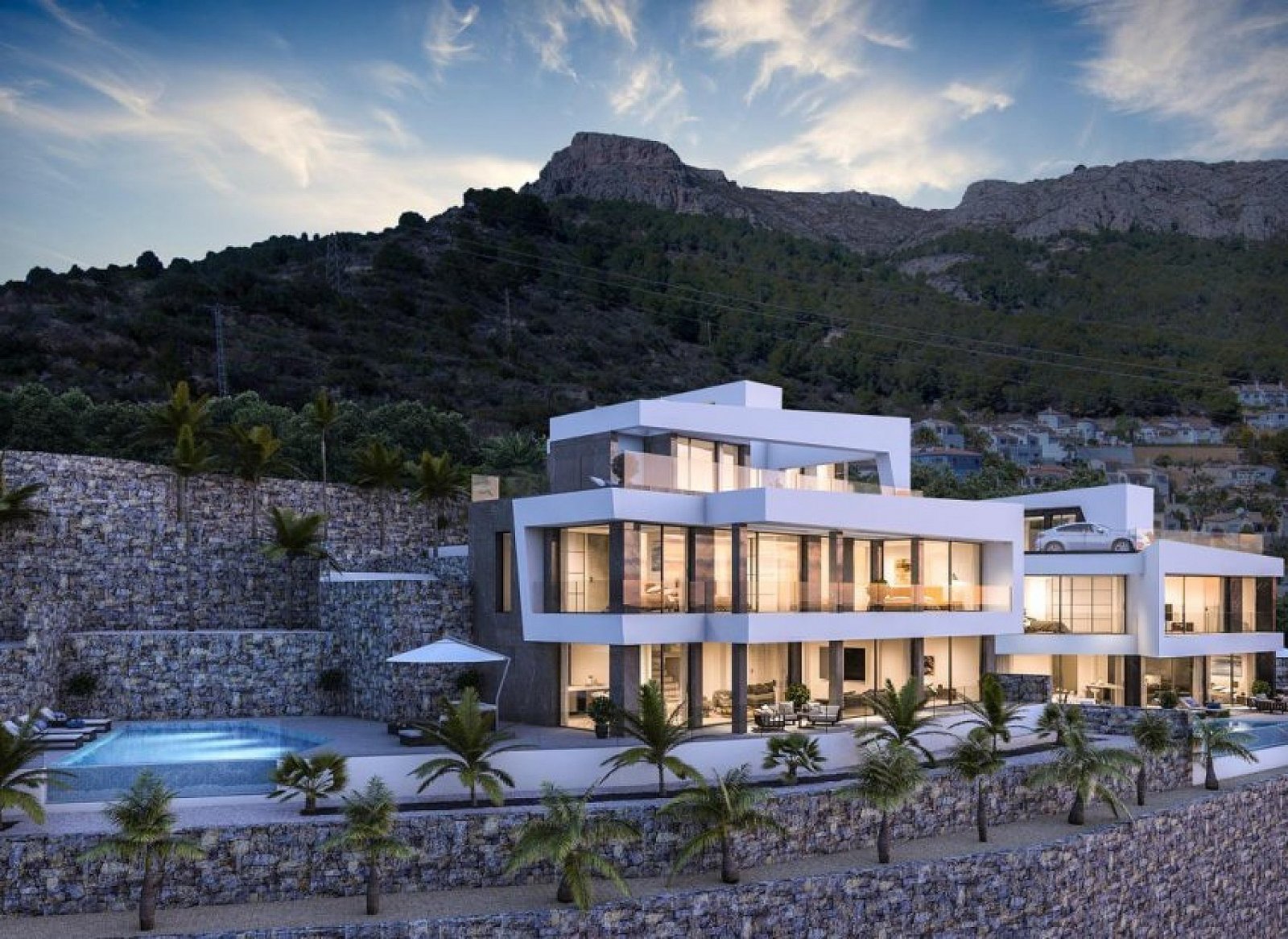 <p>Villa provided with 4 Bedrooms and 5 Bathrooms, infinity swimming pool and private garage. </p><p>The house has an elevator that connects the 3 ...