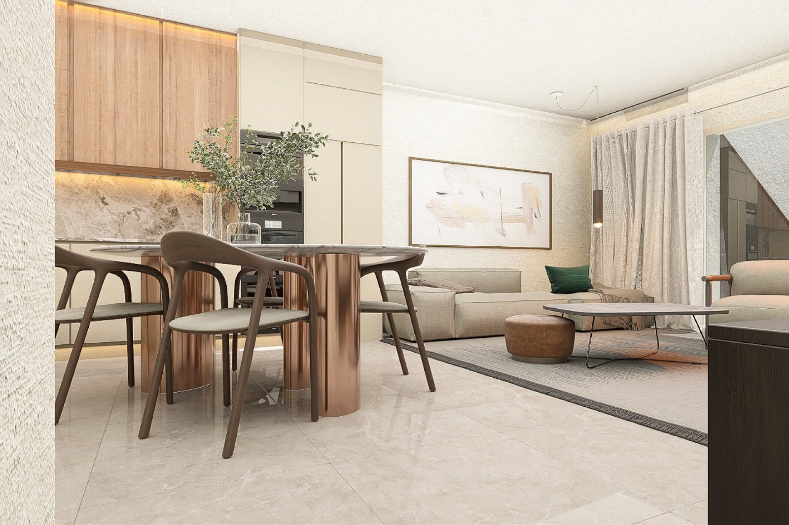 <p>Apartment with garden provided with 3 Bedrooms and 2 Bathrooms, communal swimming pool and parking spot. </p><p>This exclusive new development o...