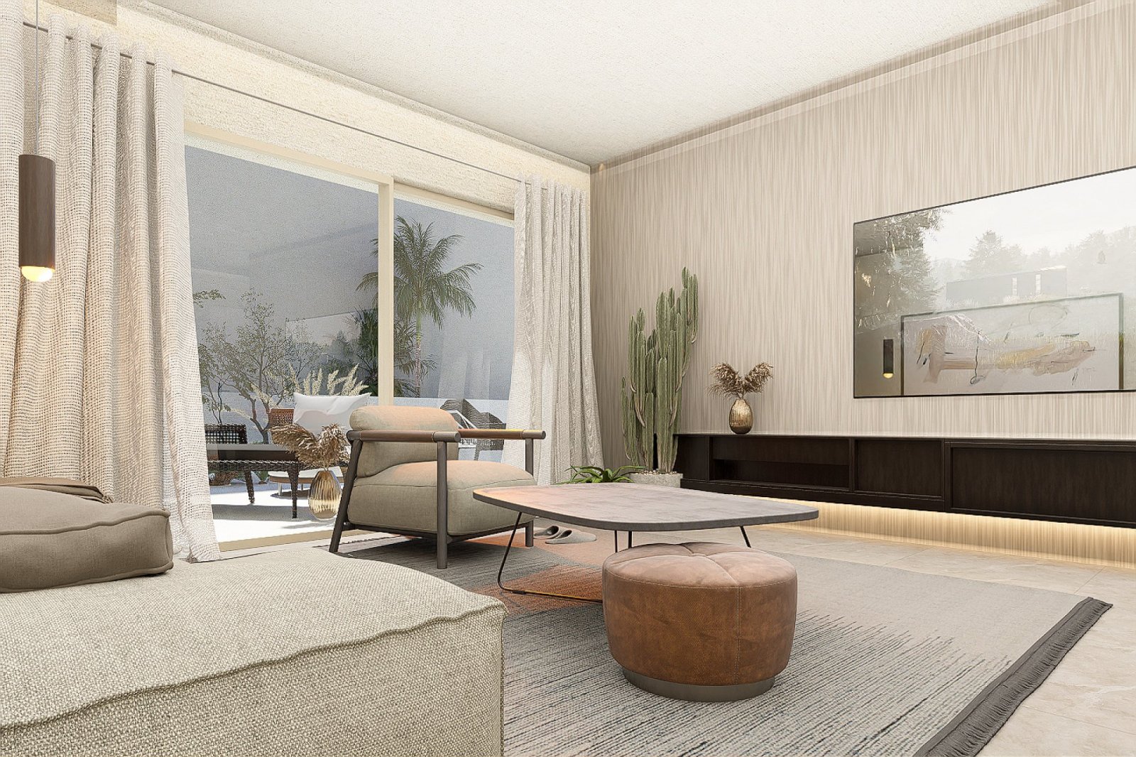 <p>Apartment with garden provided with 3 Bedrooms and 2 Bathrooms, communal swimming pool and parking spot. </p><p>This exclusive new development o...