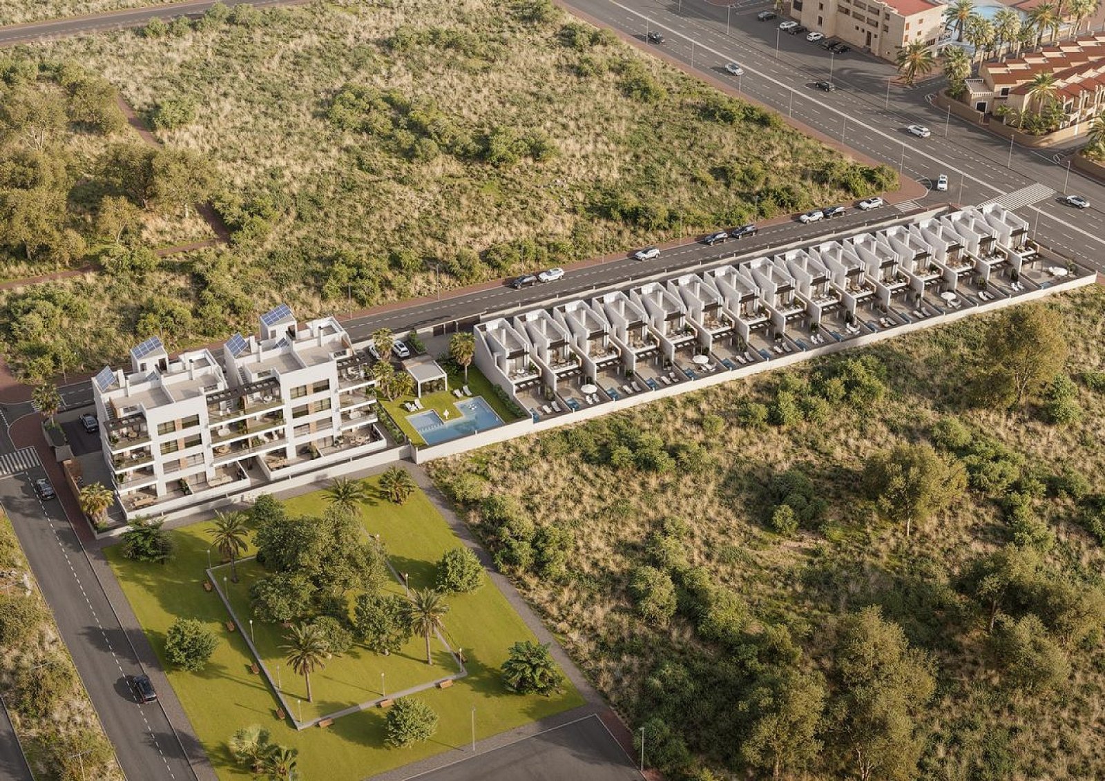 <p>Villa provided with 3 Bedrooms and 2 Bathrooms, private swimming pool and parking space on own plot. </p><p>The apartments are carefully laid ou...