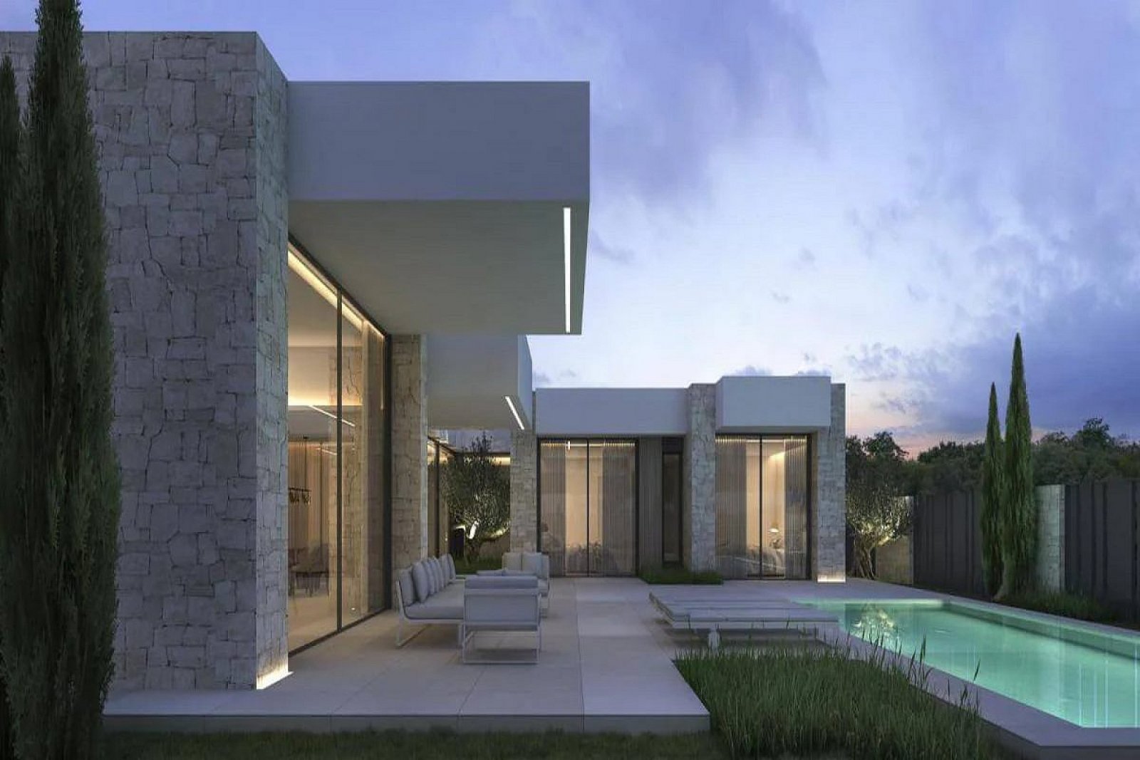 <p>Villa provided with 3 Bedrooms and 3 Bathrooms, private swimming pool and parking space on own plot. </p><p>Exclusive modern villa in Dénia, fea...