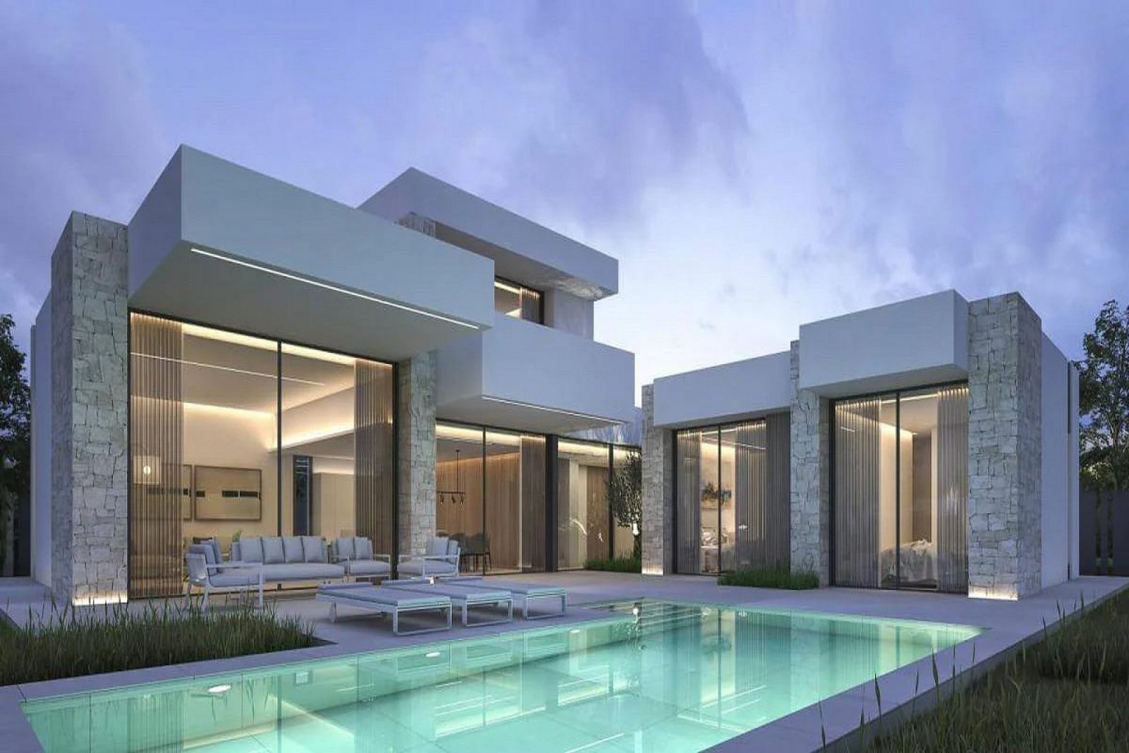 <p>Villa provided with 3 Bedrooms and 3 Bathrooms, private swimming pool and parking space on own plot. </p><p>Exclusive modern villa in Dénia, fea...