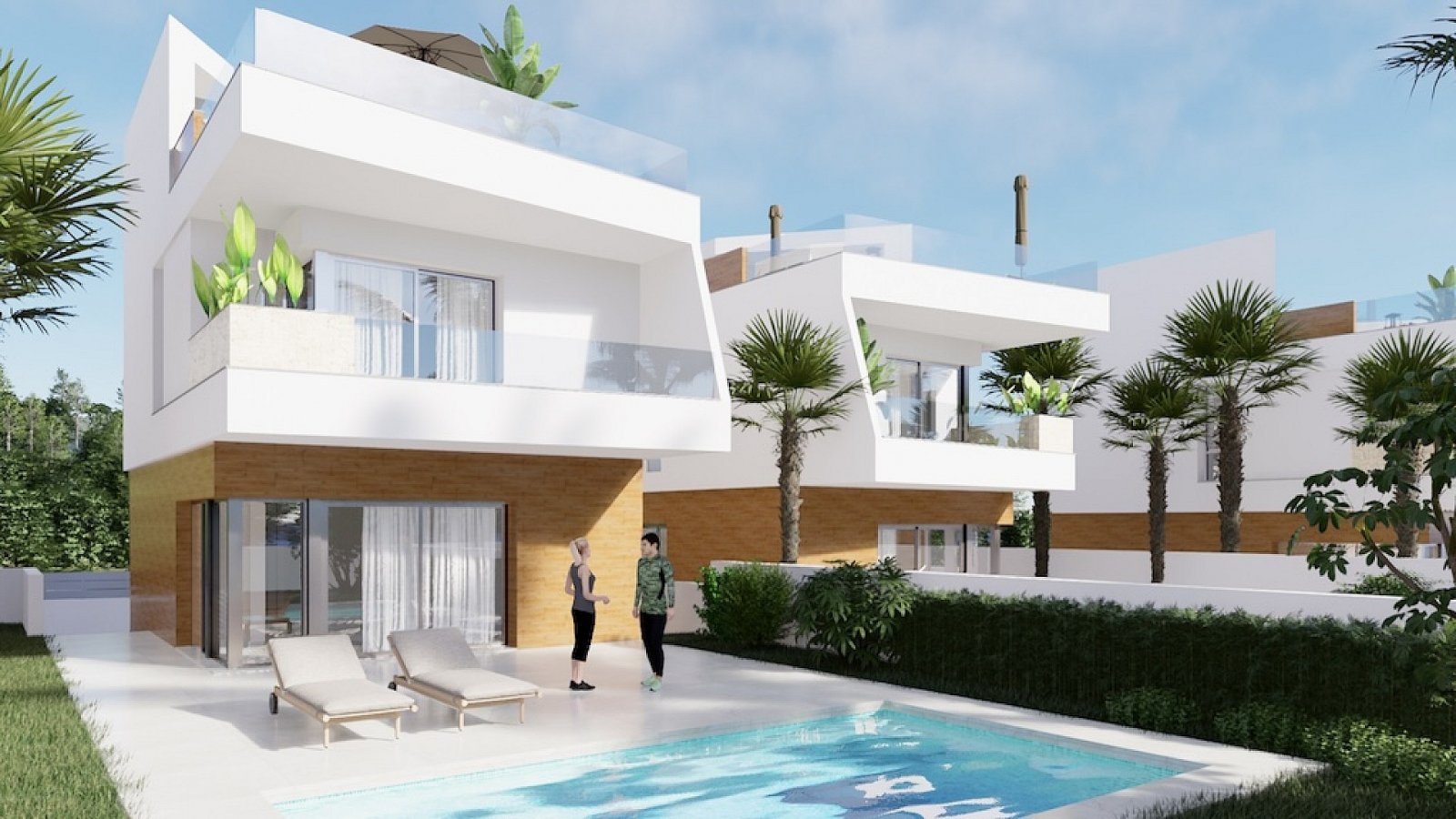 <p>Villa provided with 3 Bedrooms and 3 Bathrooms, private swimming pool and parking space on own plot. </p><p>Discover these modern villas located...