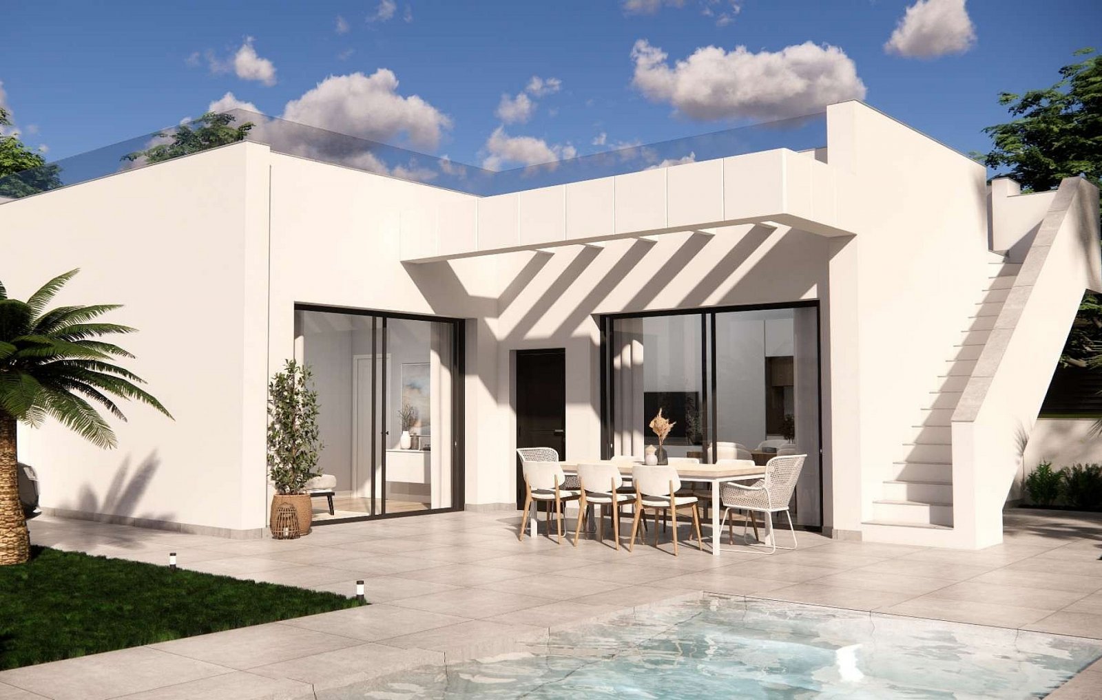 <p>Villa provided with 3 Bedrooms and 2 Bathrooms, private swimming pool and parking space on own plot. </p><p>Just a 10 minute drive from the sand...