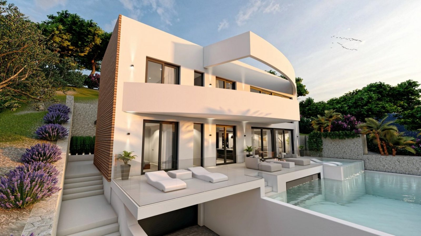 <p>Villa provided with 4 Bedrooms and 5 Bathrooms, infinity swimming pool and private garage. </p><p>Distributed across three elegant floors, this ...