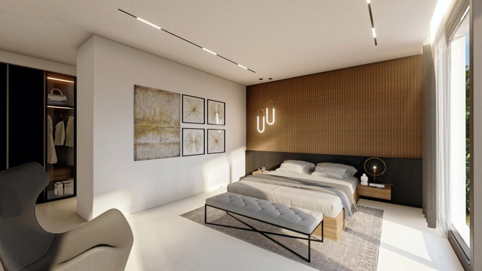 <p>Villa provided with 4 Bedrooms and 5 Bathrooms, infinity swimming pool and private garage. </p><p>Distributed across three elegant floors, this ...