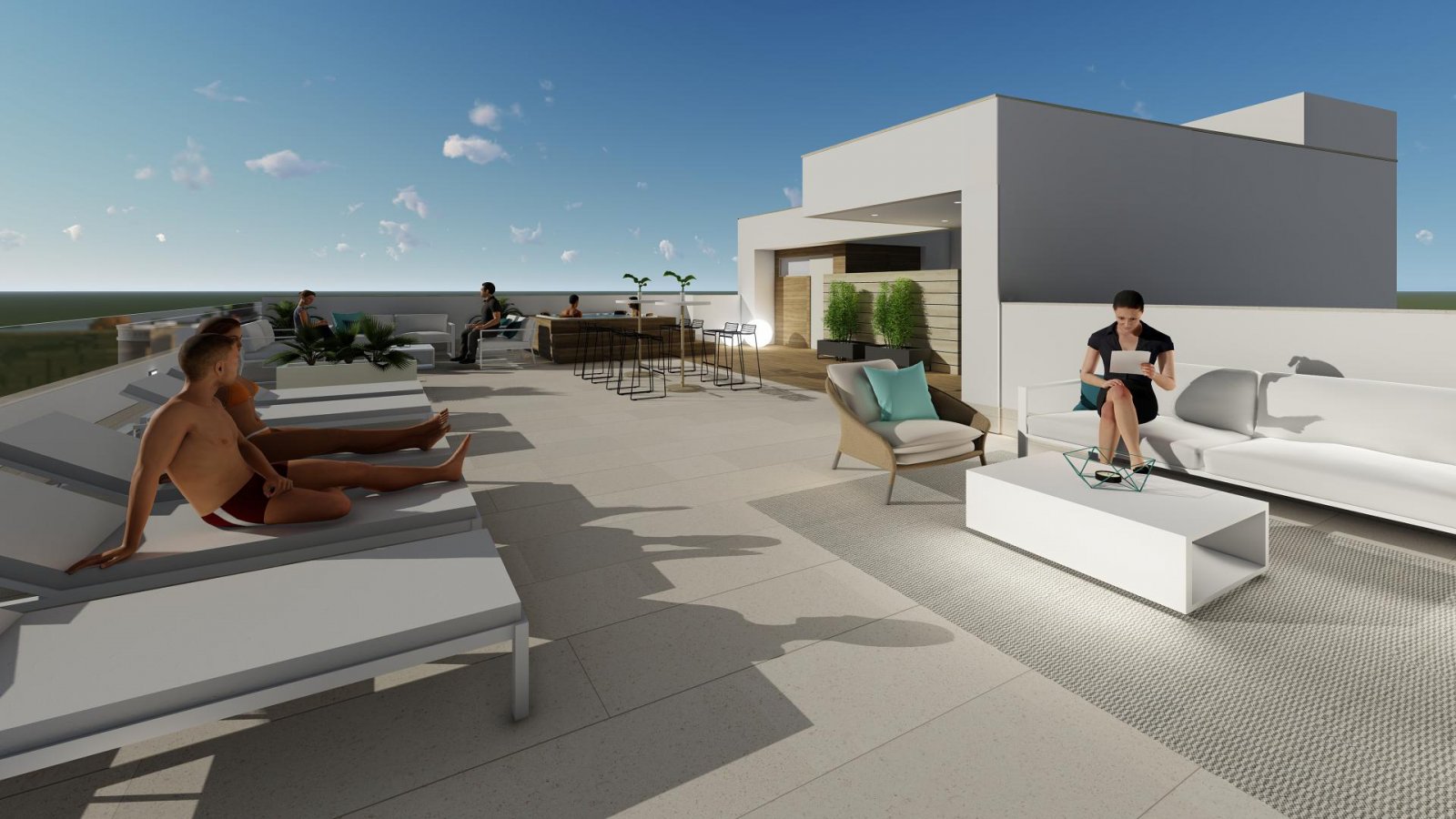 <p>Apartment with terrace provided with 3 Bedrooms and 2 Bathrooms, Jacuzzi swimming pool and optional parking place. </p><p>Step inside this small...