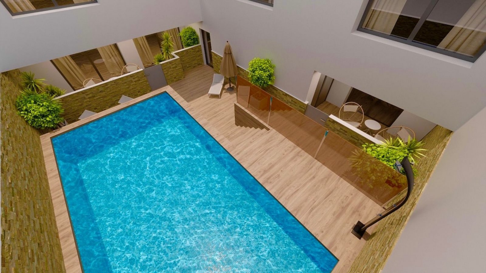 <p>Apartment with terrace provided with 3 Bedrooms and 2 Bathrooms, communal swimming pool and optional parking place. </p><p>Discover these exclus...