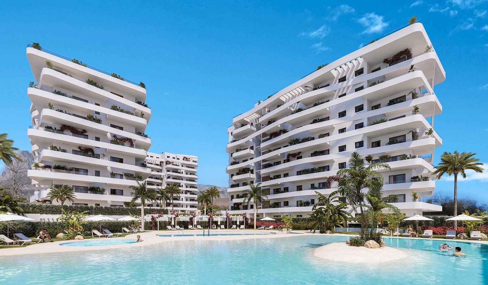 <p>Apartment with terrace provided with 2 Bedrooms and 2 Bathrooms, heated swimming pool and underground parking space with storage room. </p><p>Th...