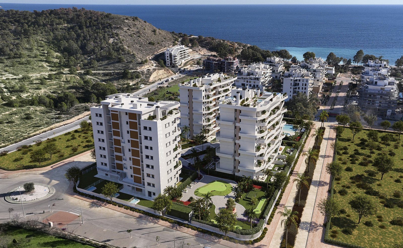 <p>Apartment with terrace provided with 2 Bedrooms and 2 Bathrooms, heated swimming pool and underground parking space with storage room. </p><p>Th...