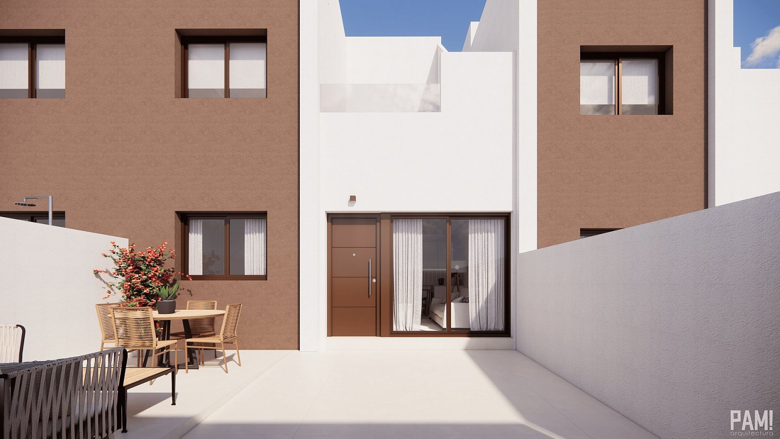 <p>Terraced villa provided with 3 Bedrooms and 2 Bathrooms, optional swimming pool and parking space on own plot. </p><p>Pilar de la Horadada is a ...