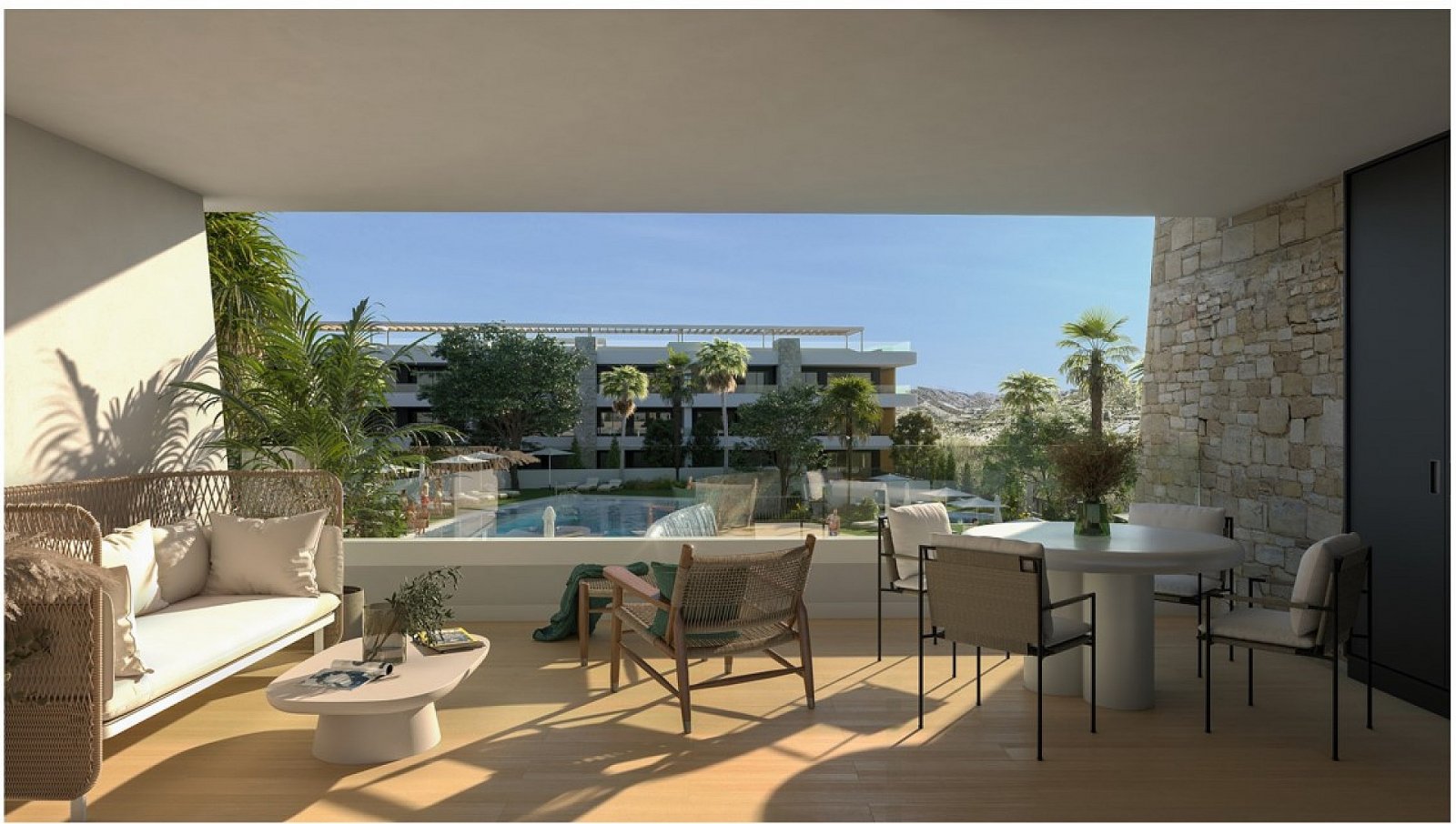 Font de Llop golf: <p>Apartments - solarium provided with 3 Bedrooms and 2 Bathrooms, inside & outside swimming pool and underground parking space with storage room. ... 
