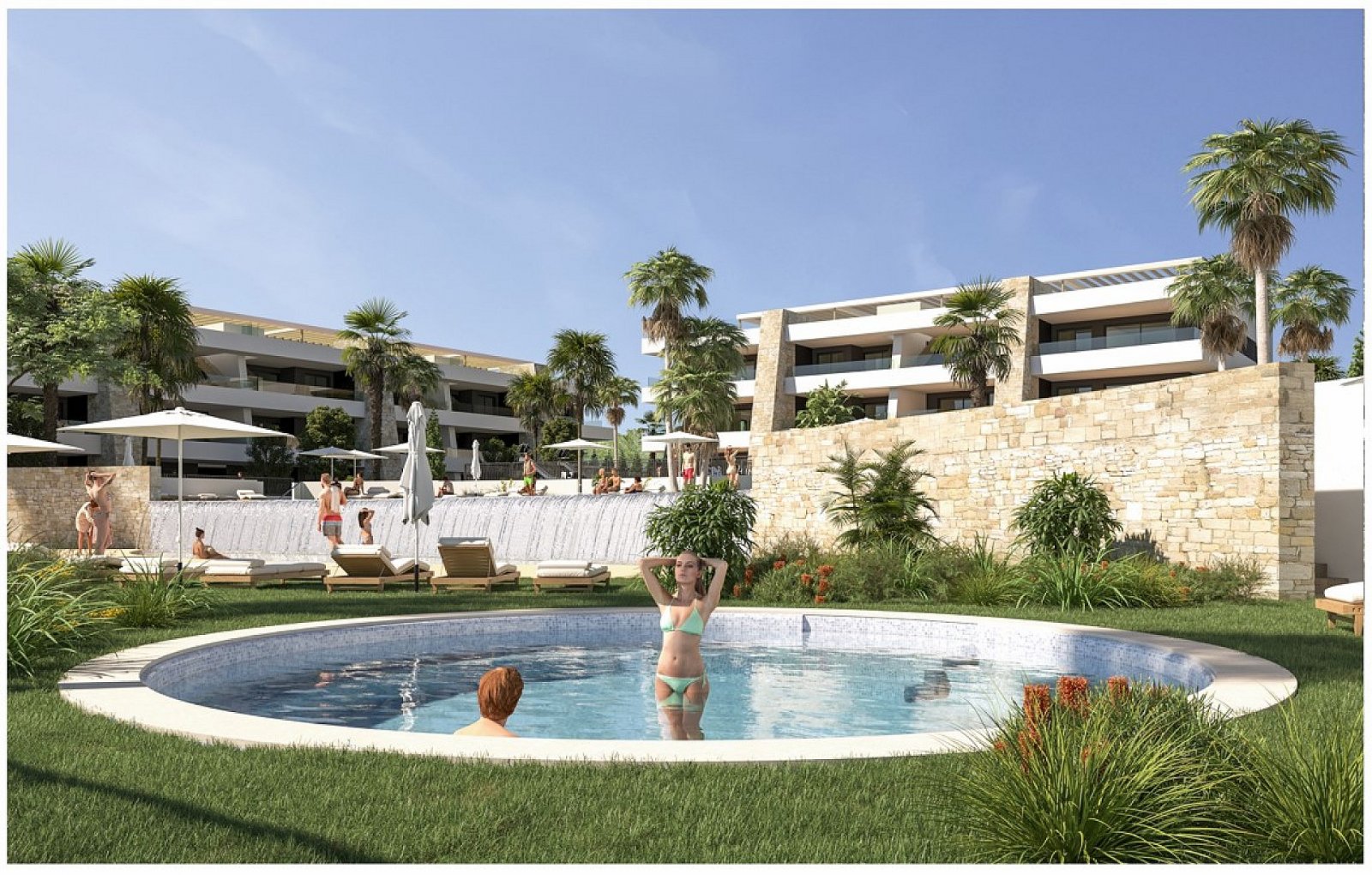 Font de Llop golf: <p>Apartment with terrace provided with 3 Bedrooms and 2 Bathrooms, inside & outside swimming pool and underground parking space with storage room.... 