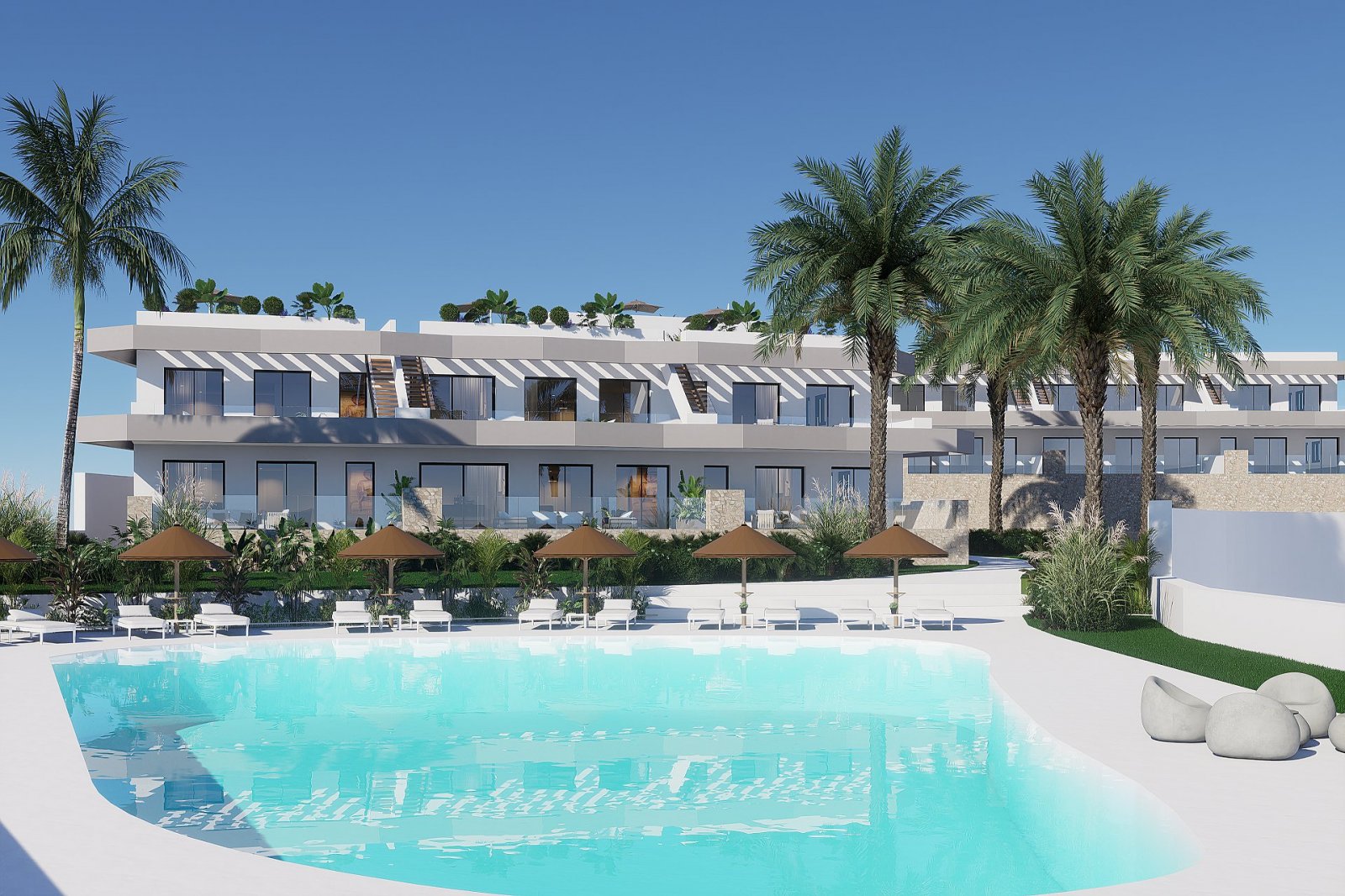 <p>Apartment with garden provided with 3 Bedrooms and 2 Bathrooms, communal swimming pool and private parking space within domain. </p><p>In this v...