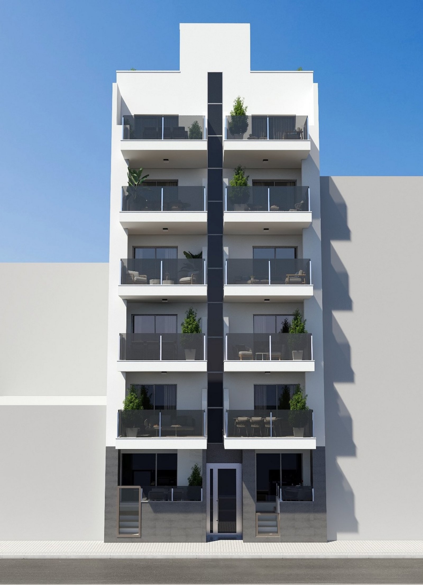 Torrevieja: <p>Apartment with terrace provided with 3 Bedrooms and 2 Bathrooms, communal swimming pool and no parking place. </p><p>Sunrise is a modern apartme... 