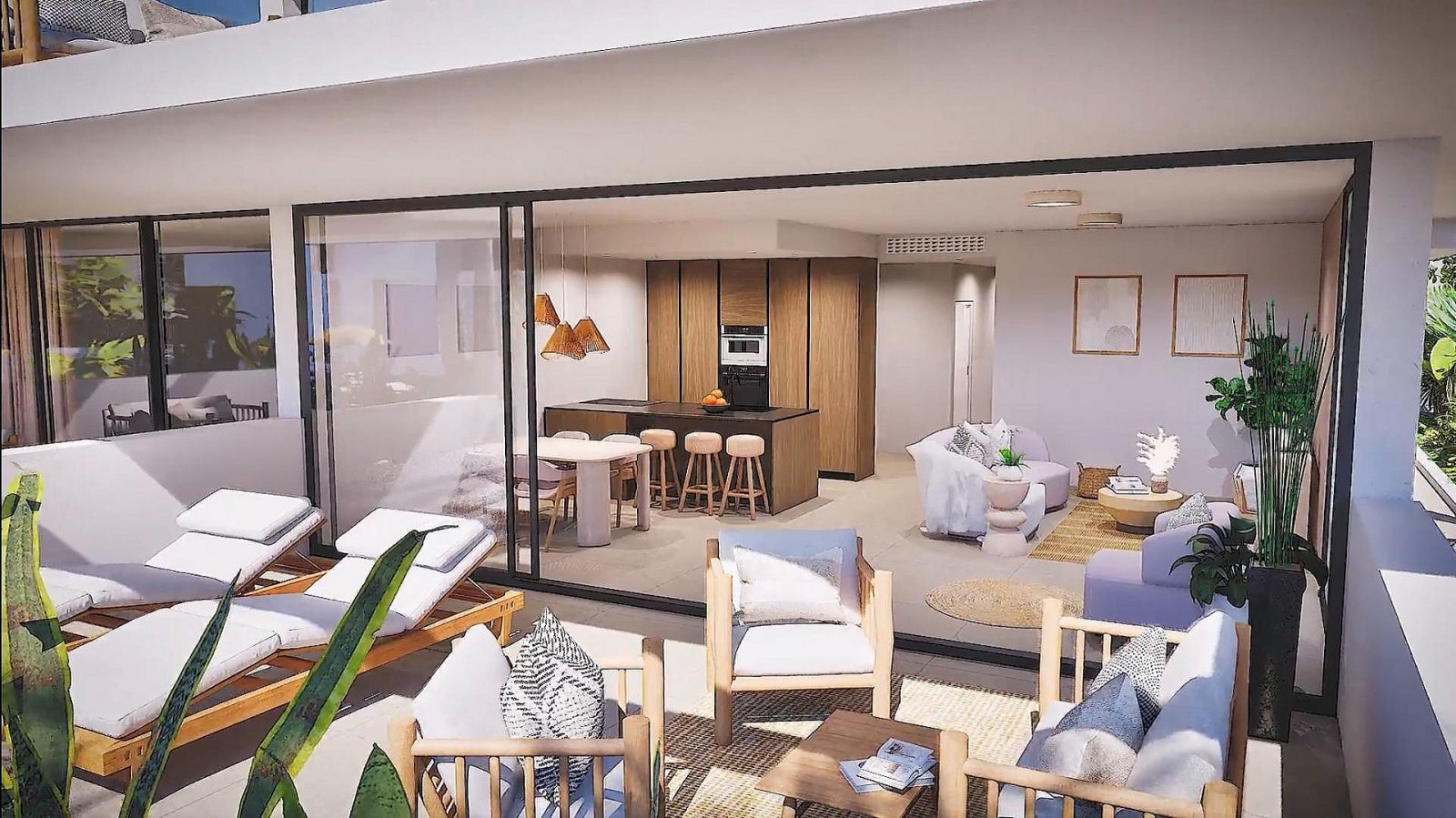 <p>Apartment with garden provided with 3 Bedrooms and 2 Bathrooms, communal swimming pool and underground parking space with storage room. </p>