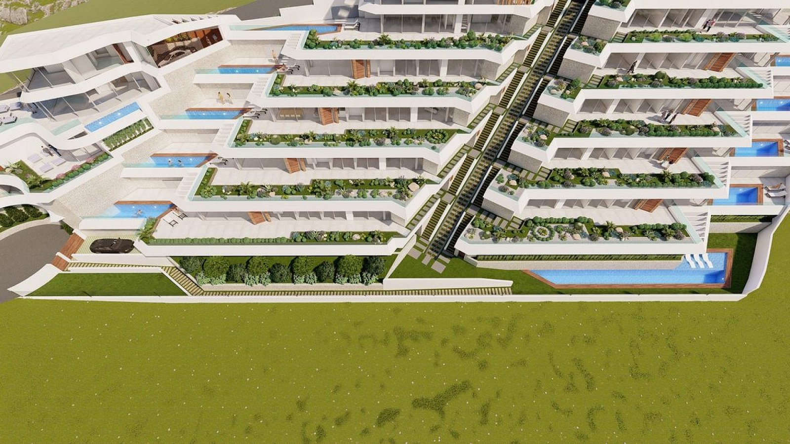 <p>Apartment with terrace provided with 3 Bedrooms and 2 Bathrooms, private swimming pool and multiple parking spaces. </p><p>This exclusive projec...