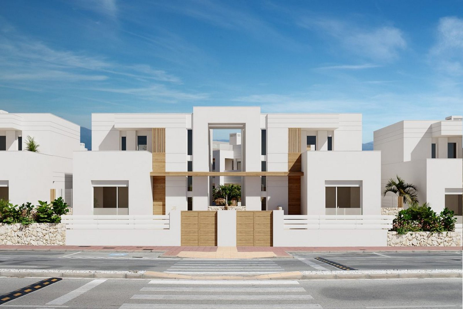 <p>Apartments - solarium provided with 2 Bedrooms and 2 Bathrooms, communal swimming pool and optional underground parking space. </p>