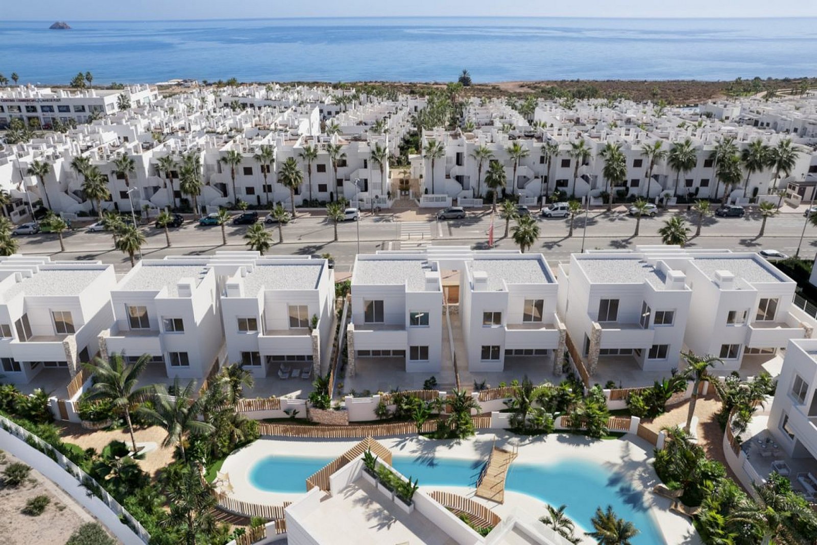 <p>Apartments - solarium provided with 2 Bedrooms and 2 Bathrooms, communal swimming pool and optional underground parking space. </p>