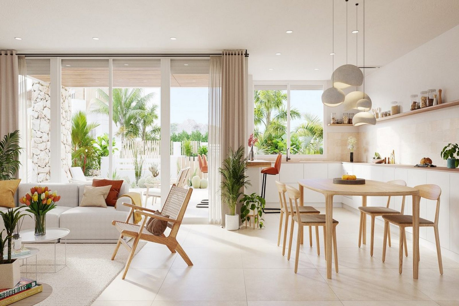 <p>Apartments - solarium provided with 2 Bedrooms and 2 Bathrooms, communal swimming pool and optional underground parking space. </p>