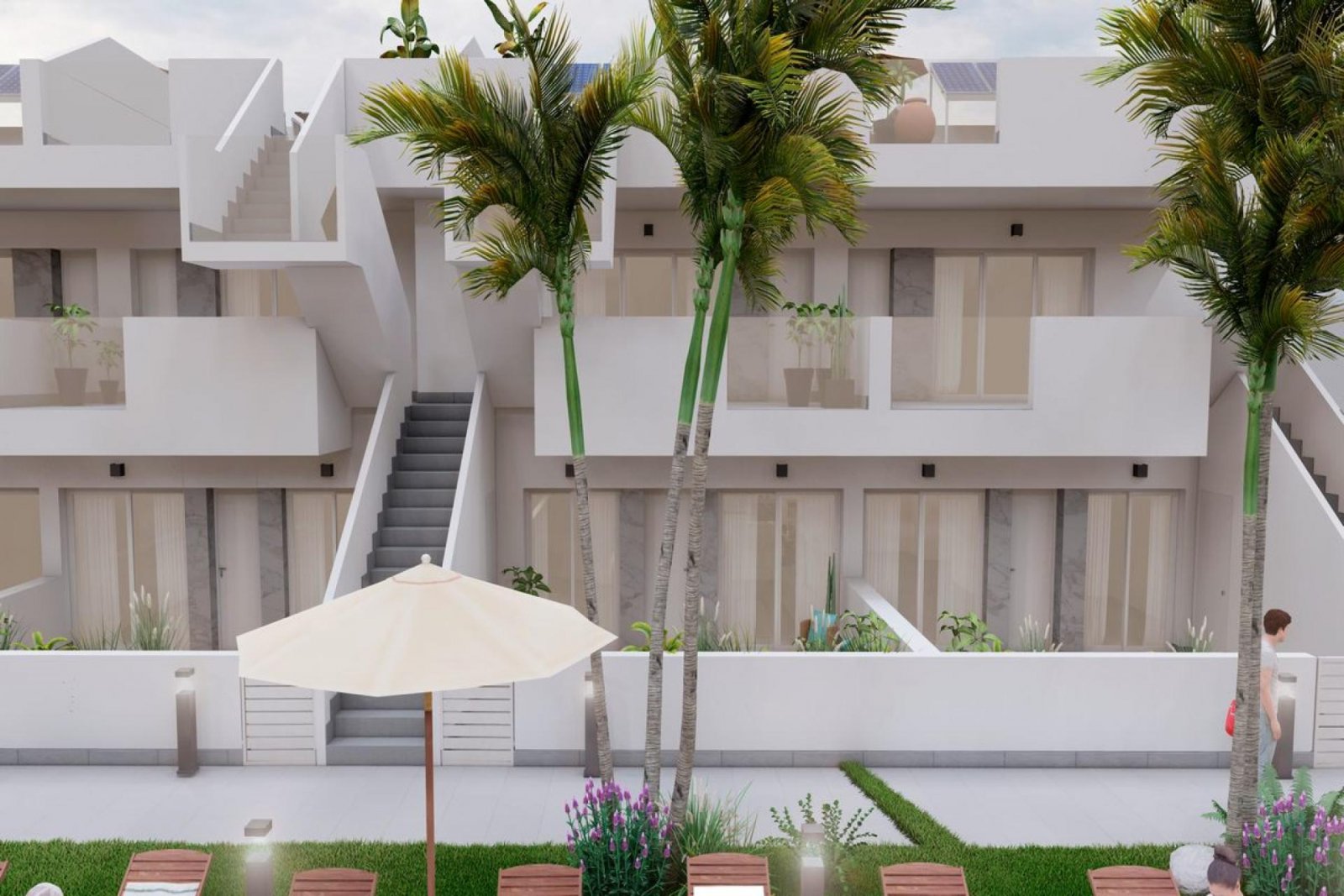 <p>Apartment with garden provided with 3 Bedrooms and 2 Bathrooms, communal swimming pool and underground parking space. </p>