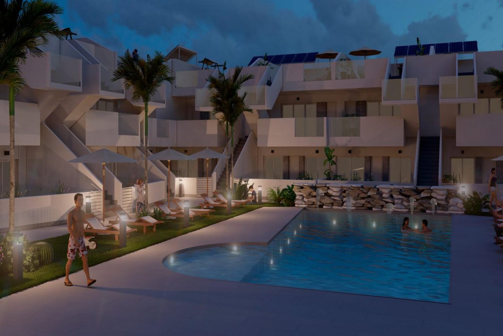 <p>Apartment with garden provided with 3 Bedrooms and 2 Bathrooms, communal swimming pool and underground parking space. </p>