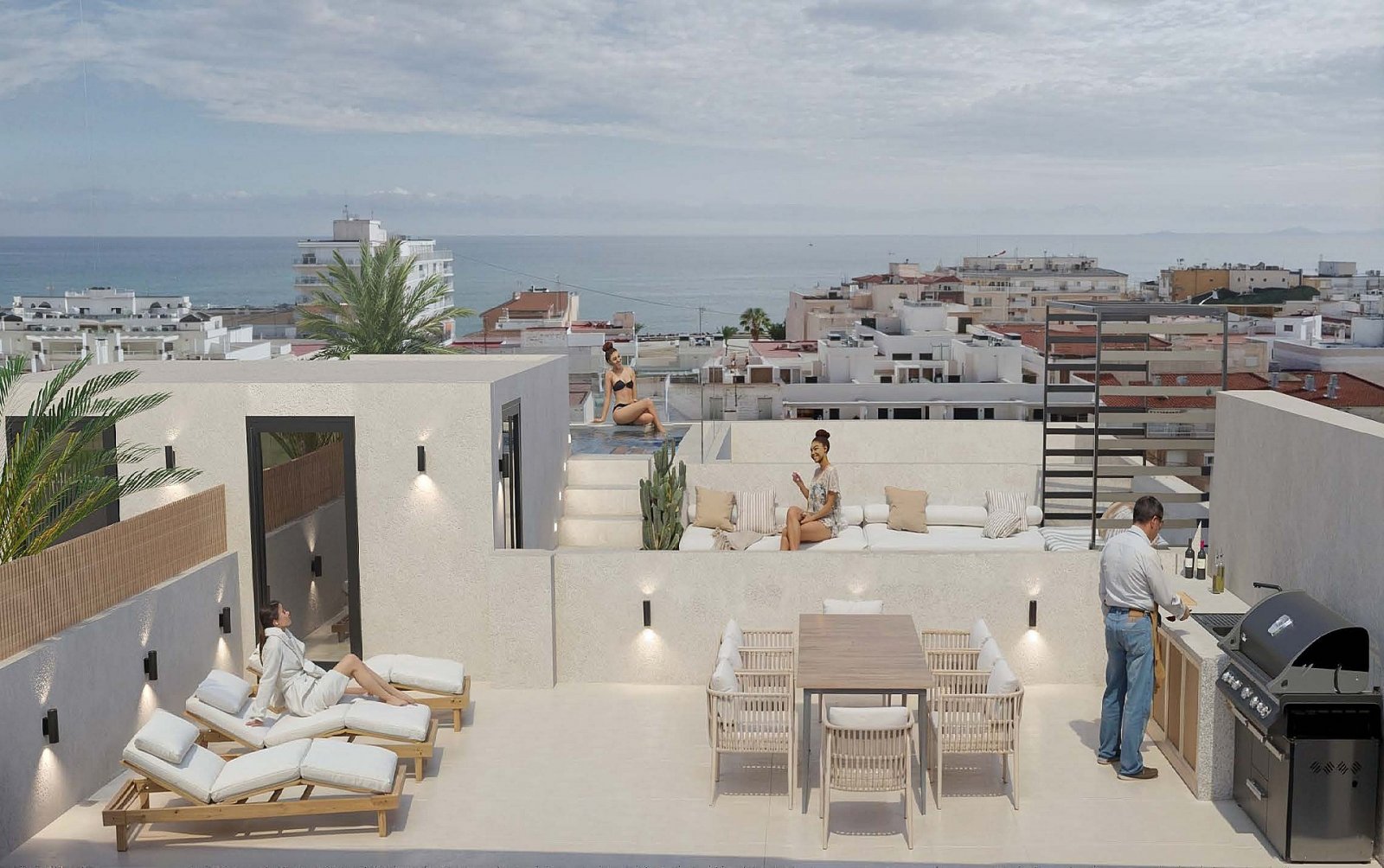Modernes Apartment mit privatem Solarium nahe dem Strand