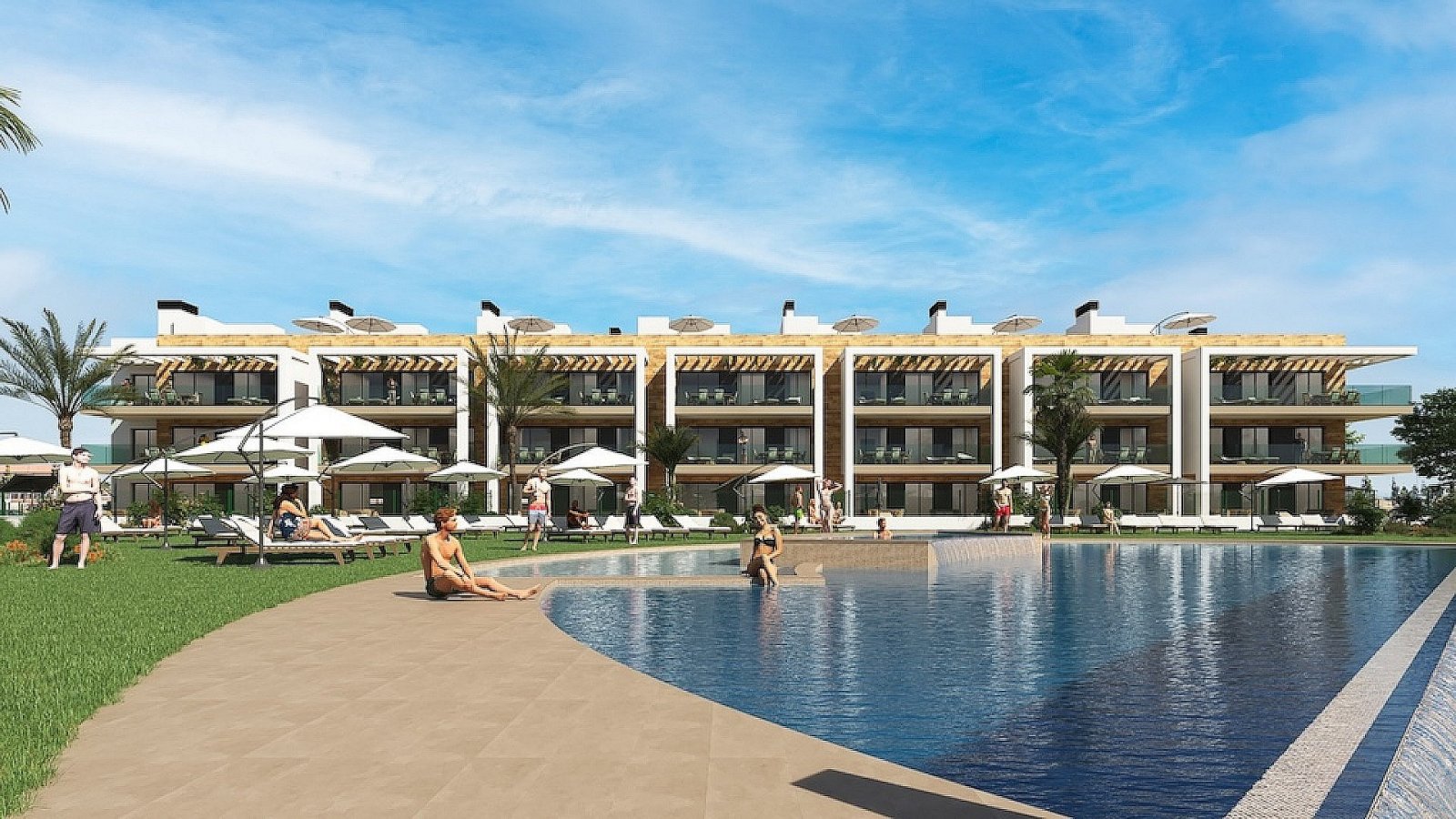 <p>Apartment with garden provided with 2 Bedrooms and 2 Bathrooms, communal swimming pool and underground parking space. </p><p>A total of 240 cont...